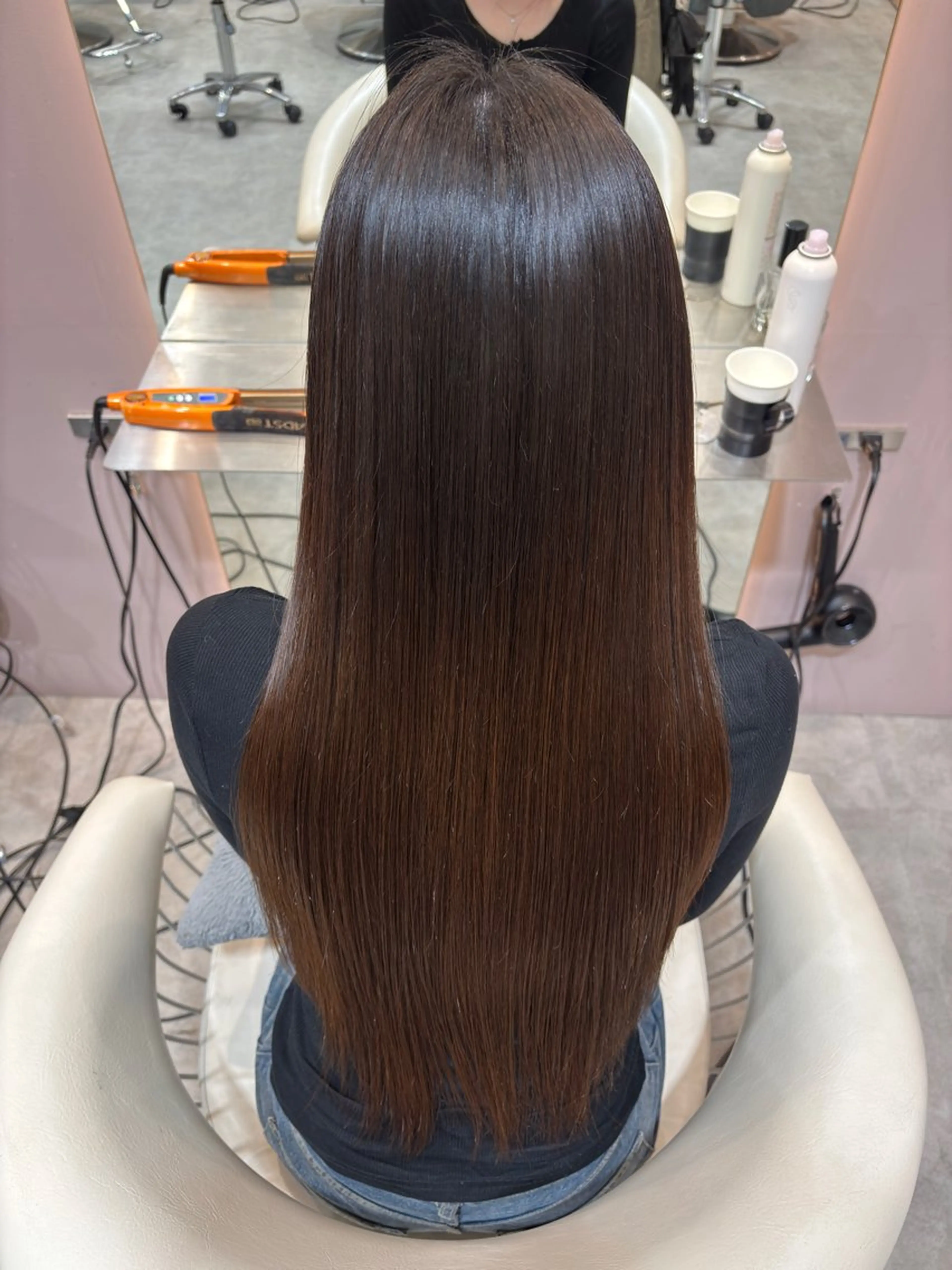 ロング カラー 髪質改善 カット ヘアカラー 縮毛矯正 似合わせカットカラー 吉田こうすけのヘアスタイル