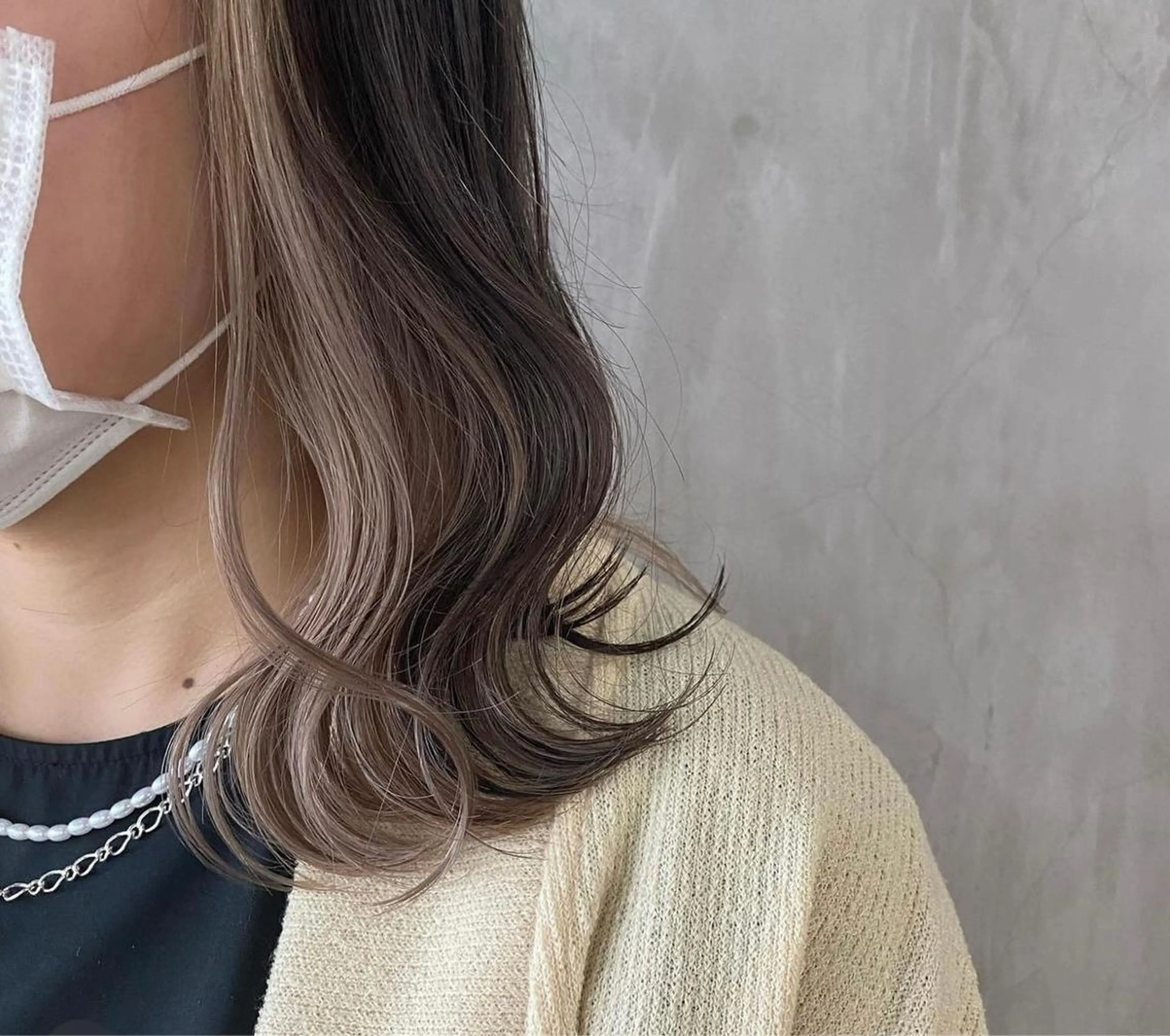 ミディアム カラー インナーカラー HAREKE Loopidea所属・鈴木結花/立川美容師 /モデル募集のヘアスタイル