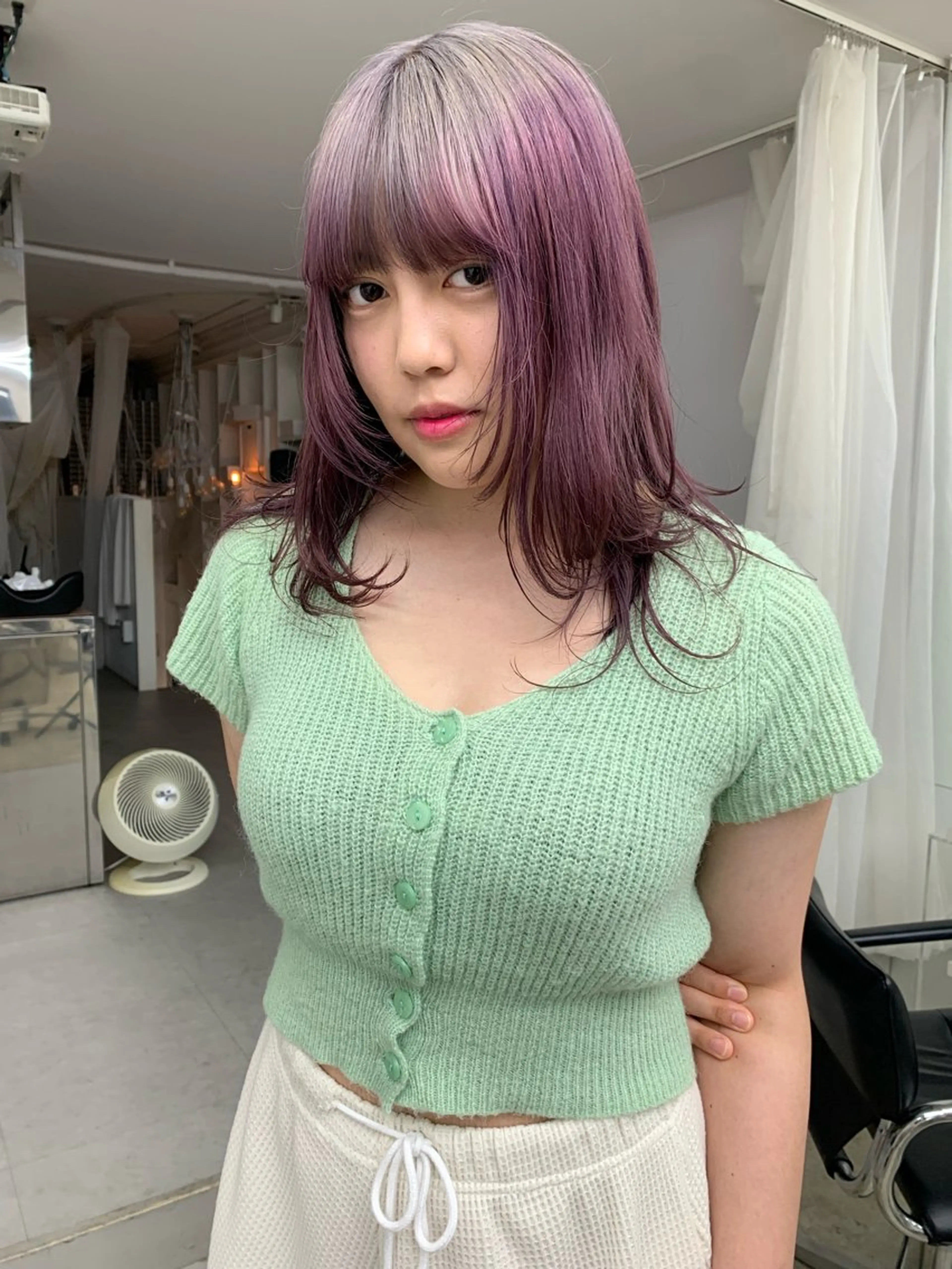 セミロング カラー ヘアカラー トリートメント 早川 豪のヘアスタイル