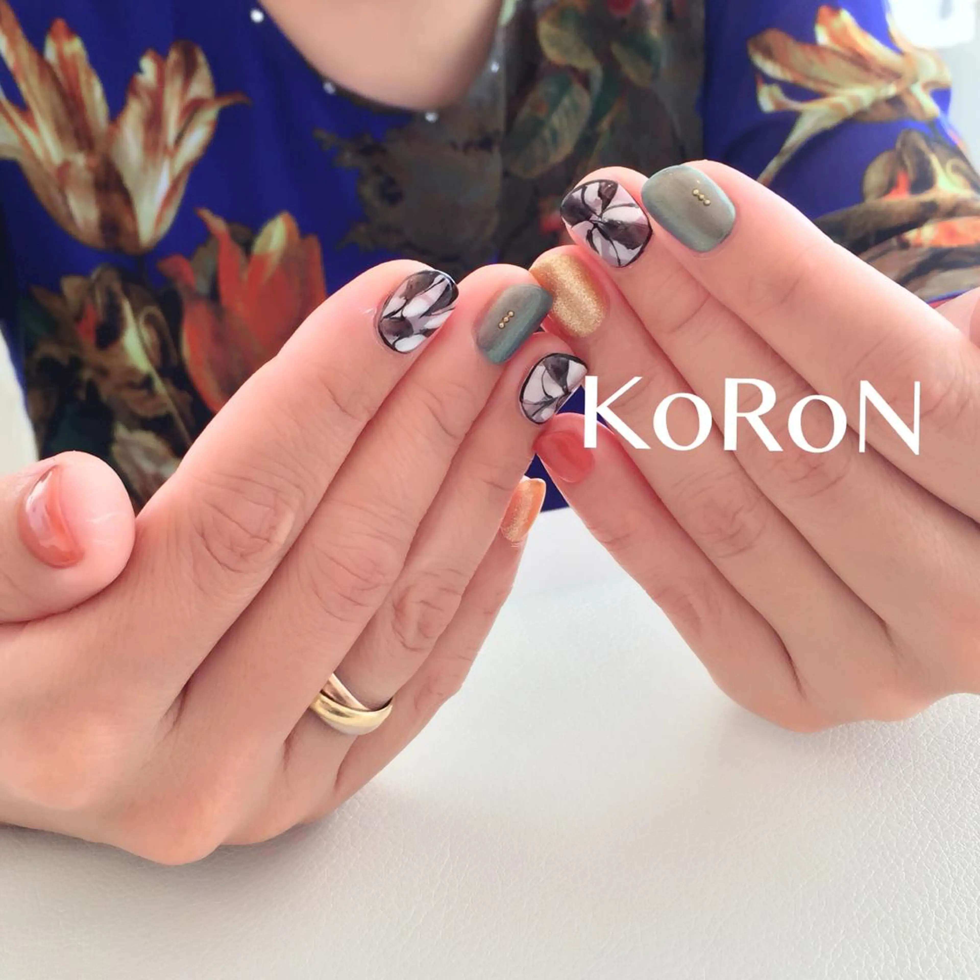 ネイル ニュアンスネイル ハンドネイル 自宅サロン鎌倉 KORONのネイルデザイン