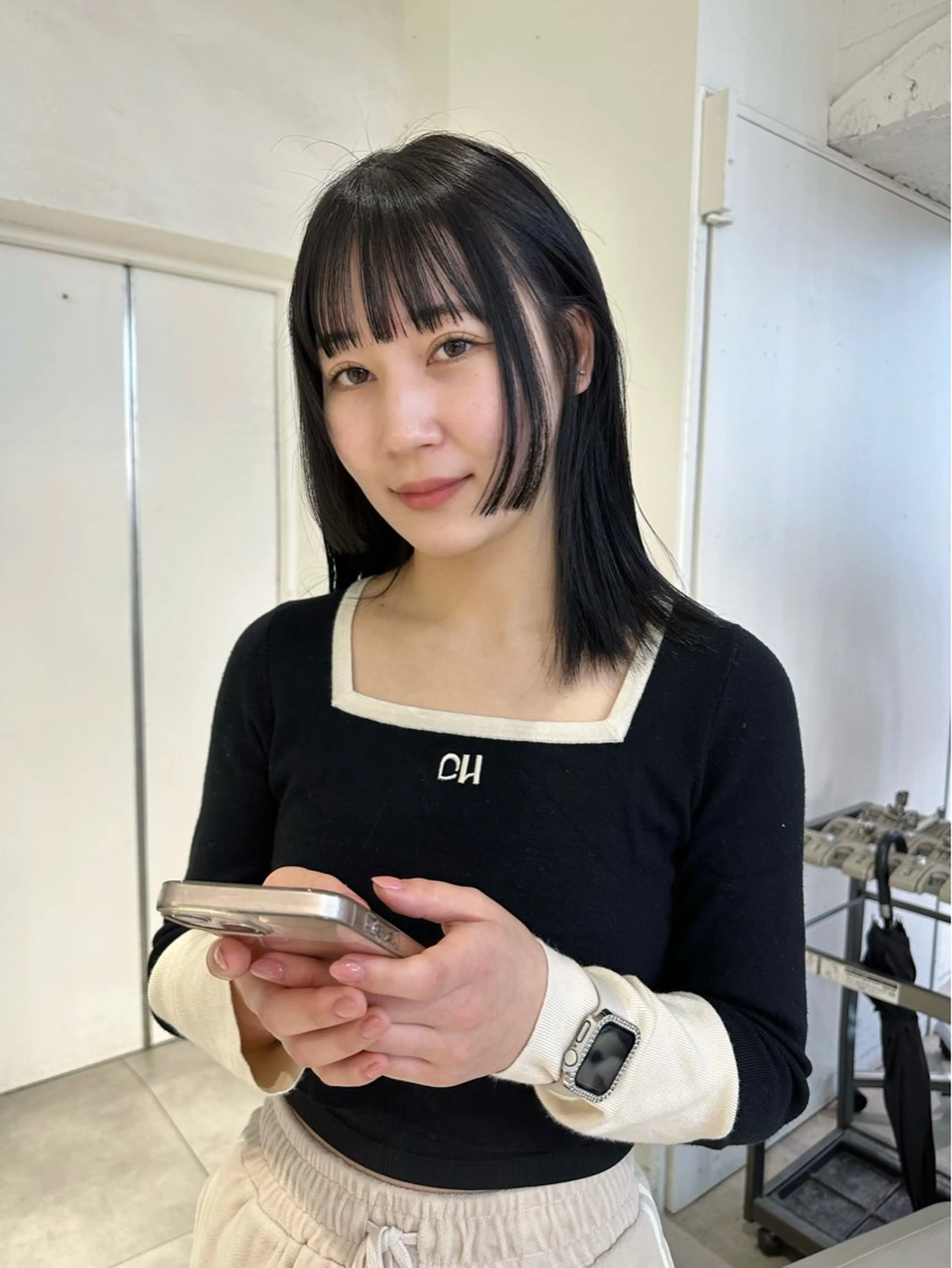 ロング カット 🌫️韓国hair kanon🇰🇷のヘアスタイル