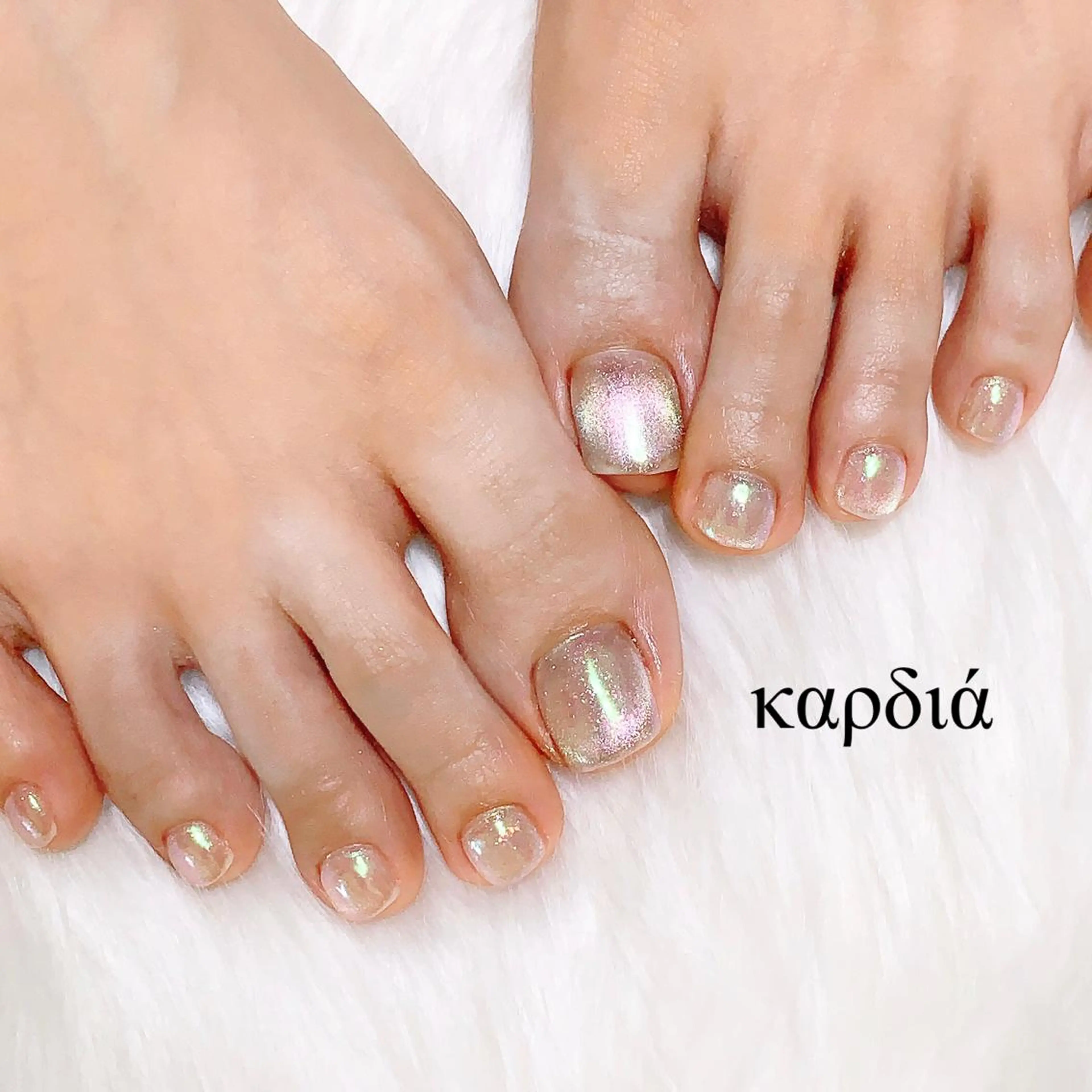 ネイル フットネイル καρδιά -ｶﾙﾃﾞｨｱ-のネイルデザイン