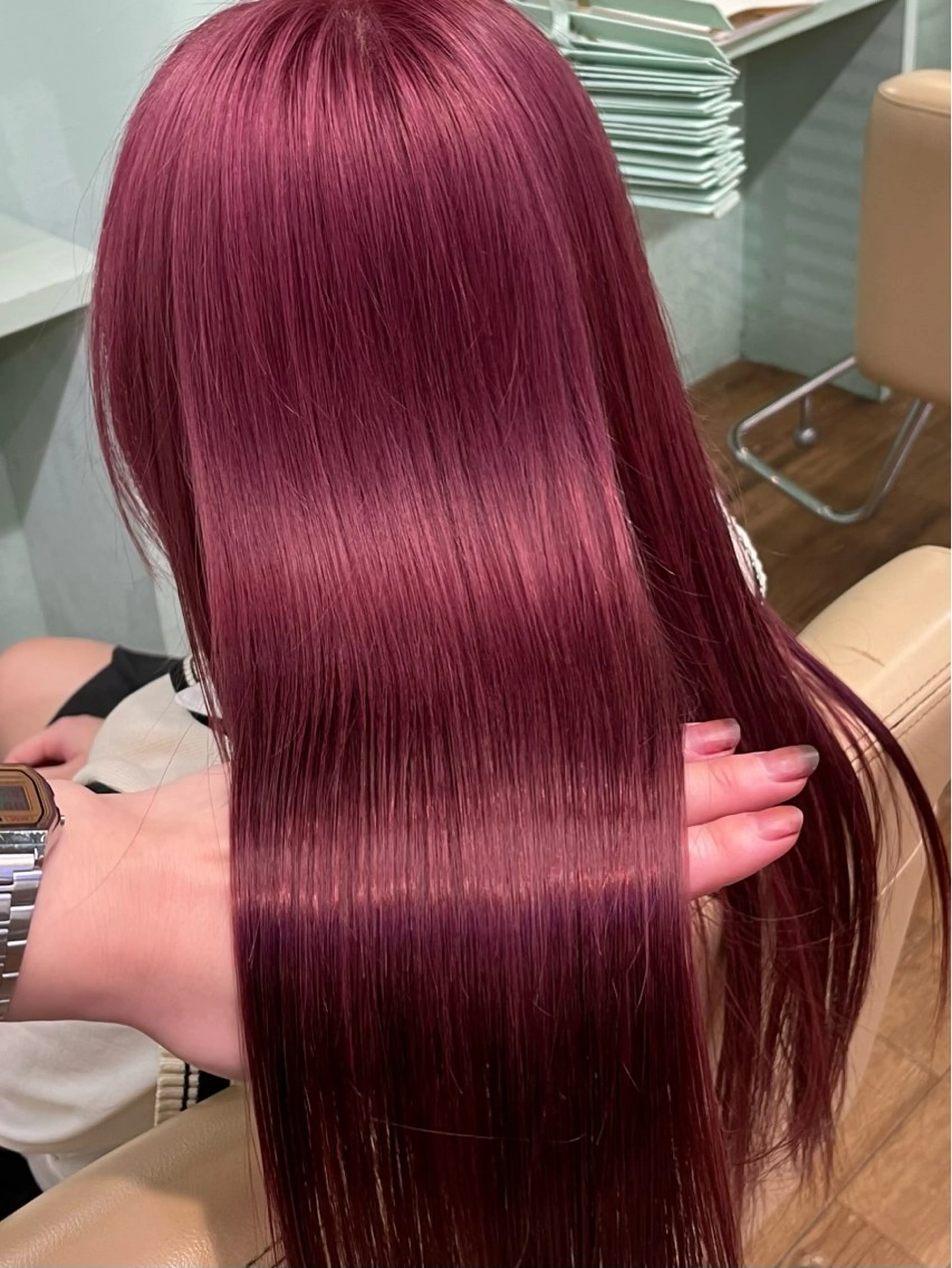 カラー 上品うるツヤ韓国ヘア 🤍Hanaのヘアスタイル