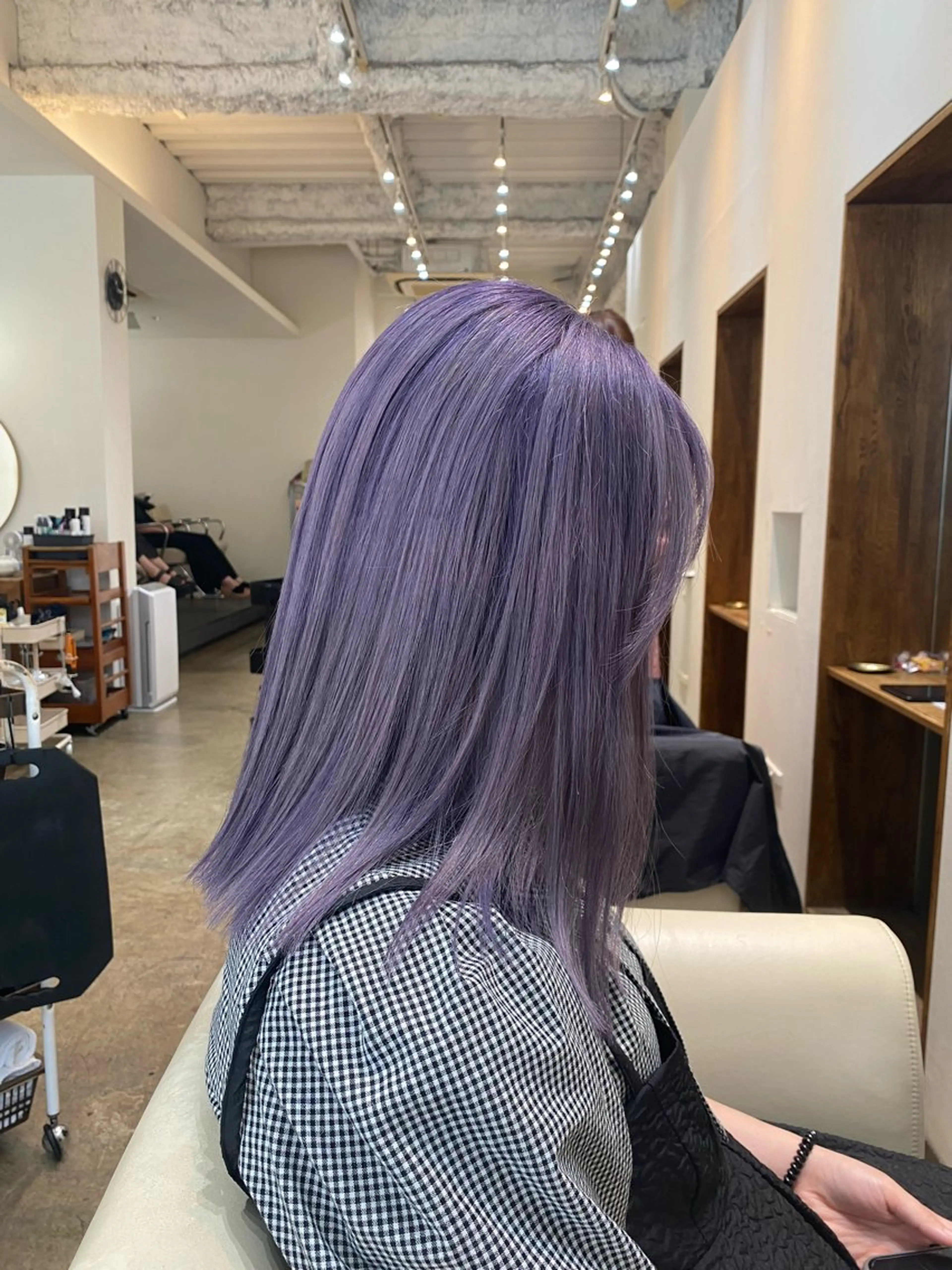 ミディアム カラー 縮毛矯正 トリートメント 入江 允のヘアスタイル