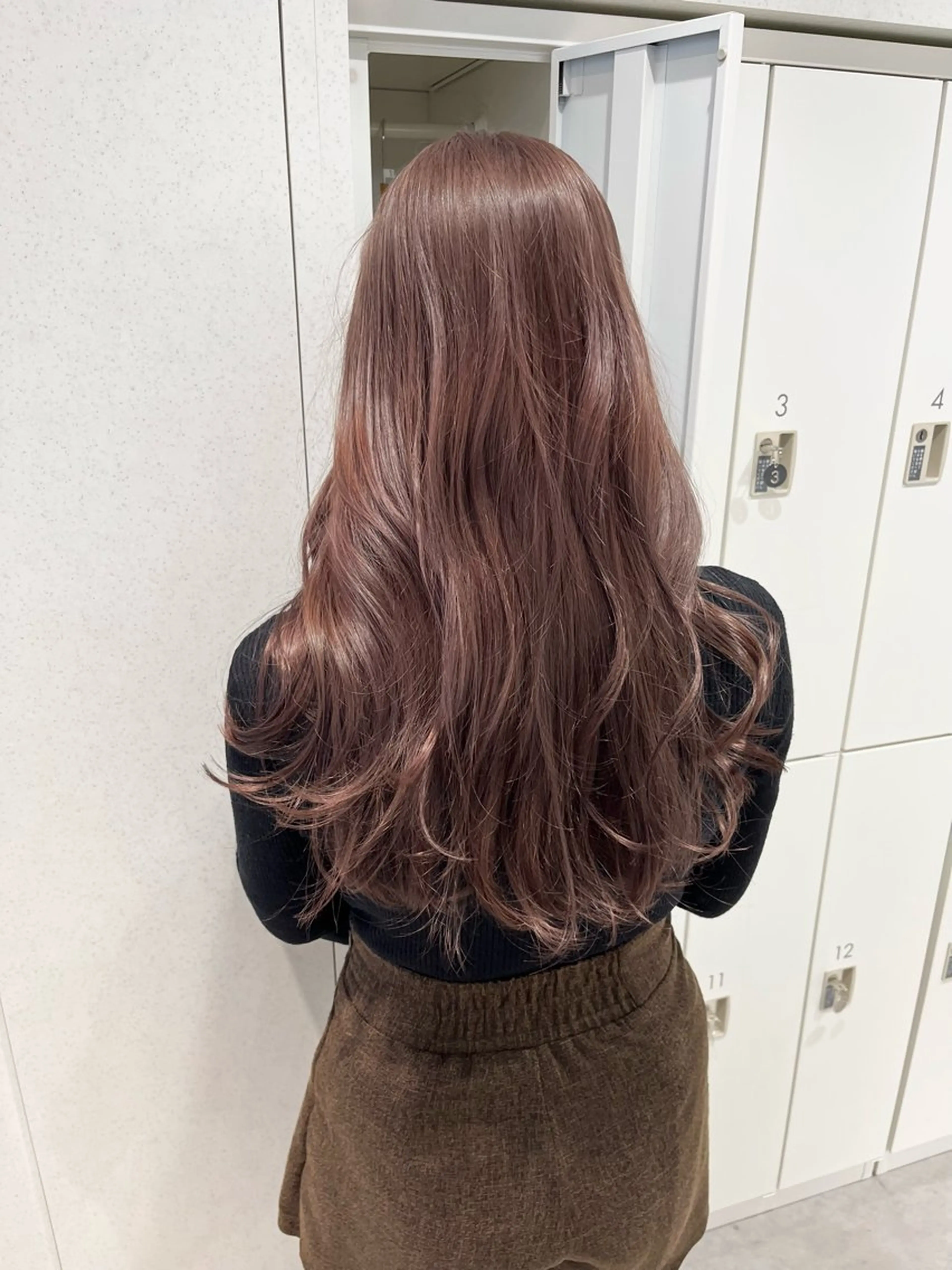 ロング カラー カット ヘアカラー トリートメント 新宿/韓国ヘアレイヤ ー/髪質改善/岡崎のヘアスタイル