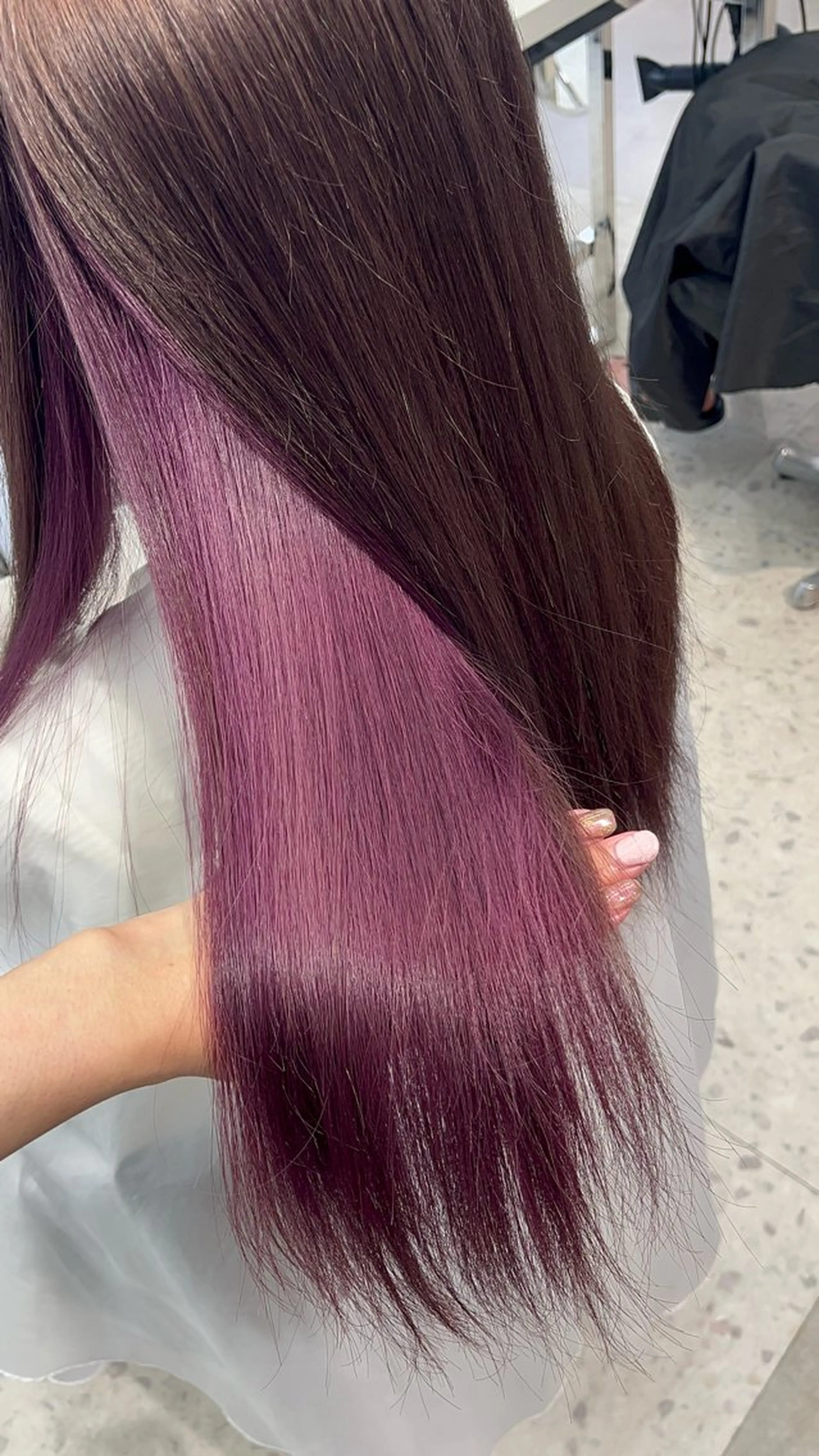 セミロング カラー ヘアカラー トリートメント ヘアセット クルミ🤍 ミルクティーベージュのヘアスタイル