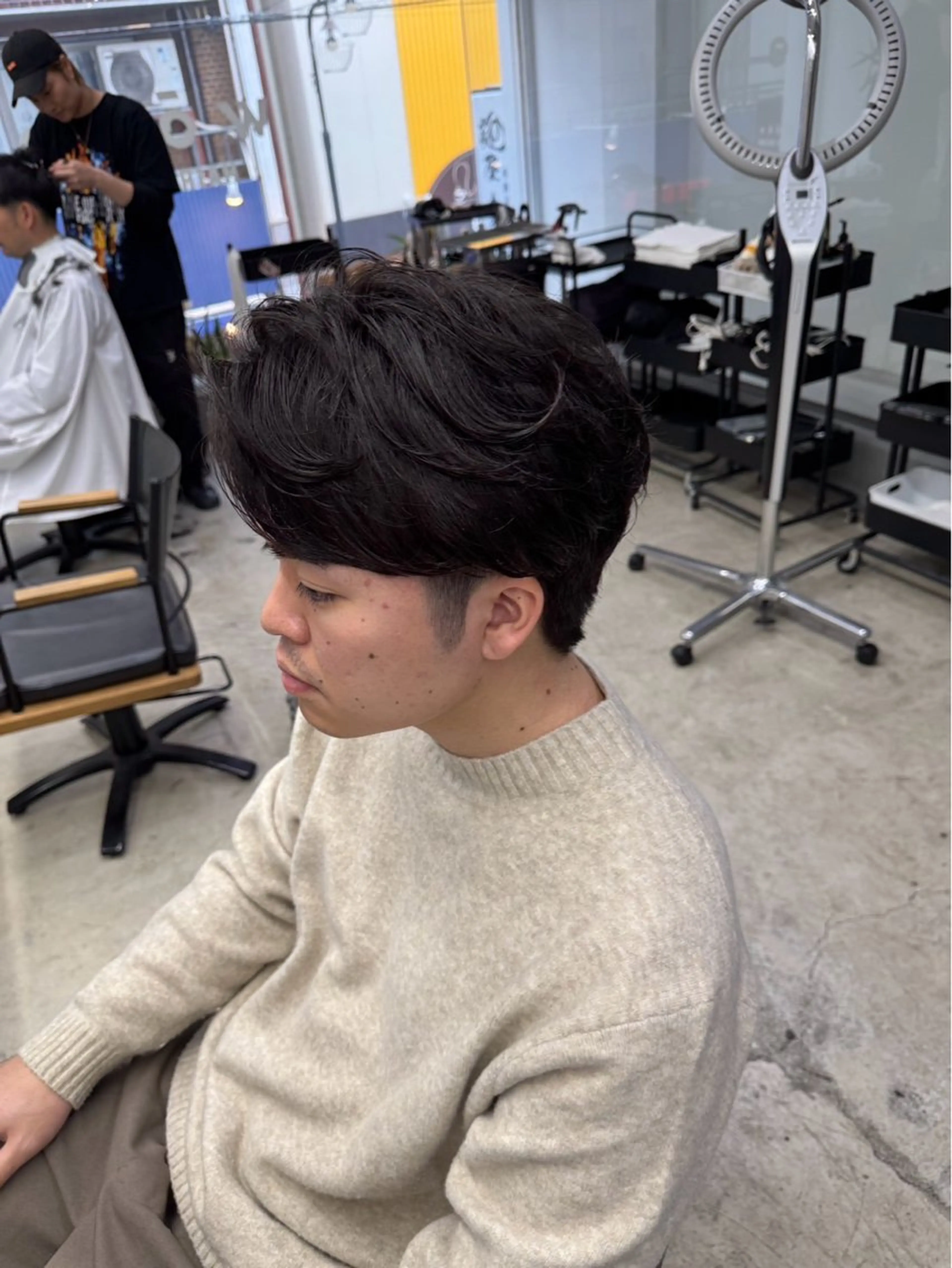 ショート パーマ メンズ カット パーマ メンズ専門サロン wokeのヘアスタイル