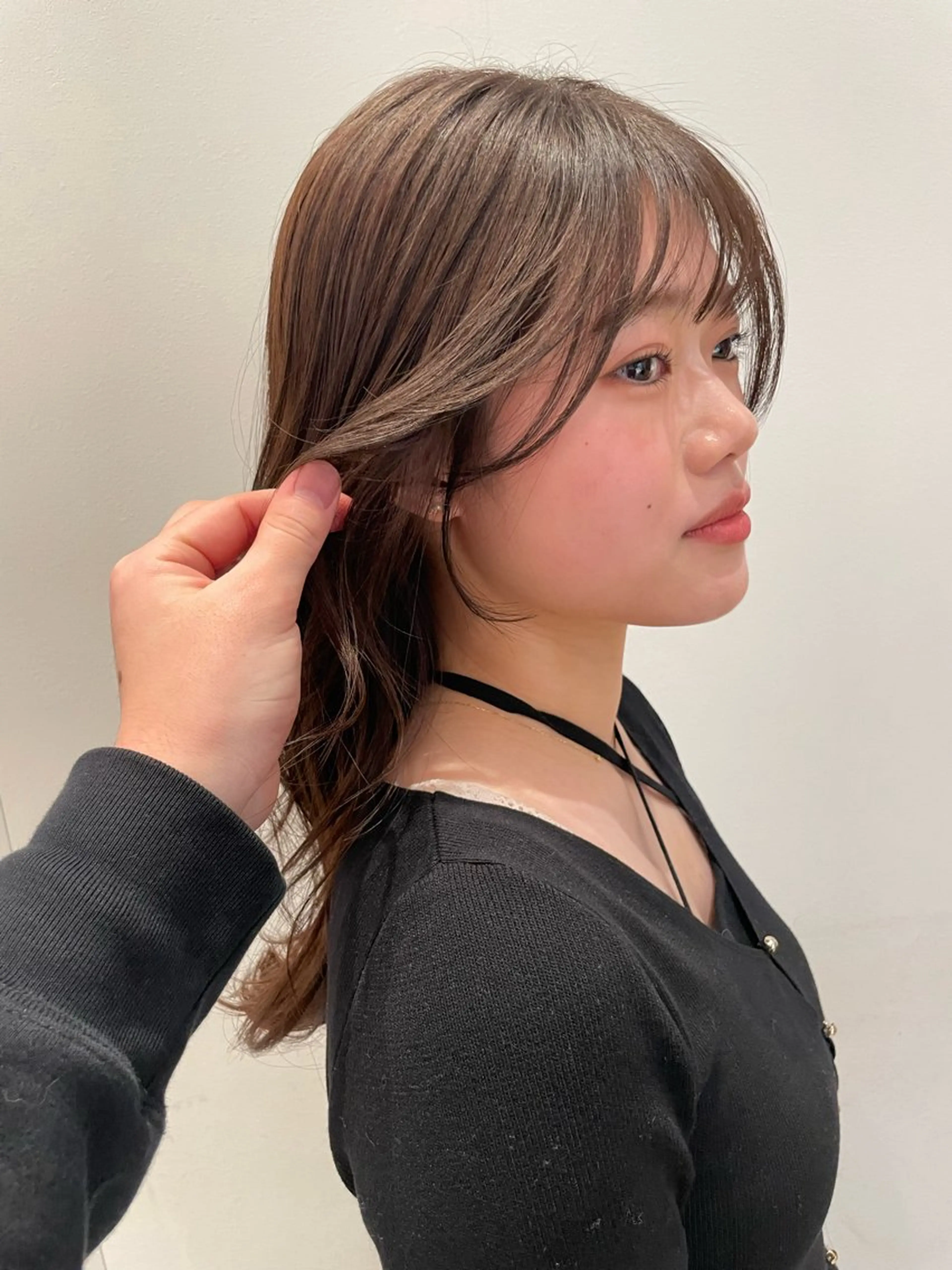 ロング カラー ブラウンカラー カット ヘアカラー トリートメント k-two✨たき艶感 カラー／美髪矯正のヘアスタイル