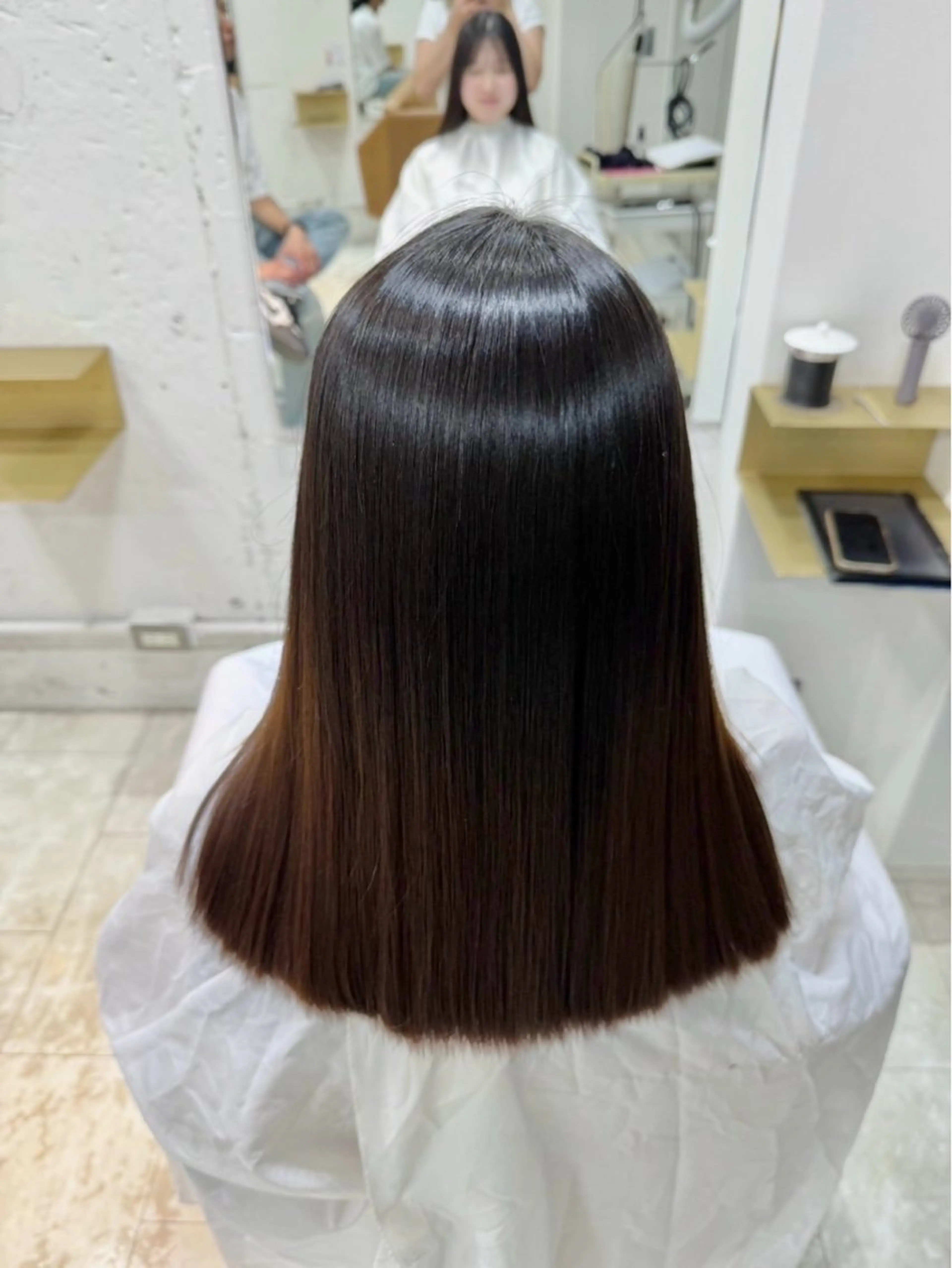 セミロング 縮毛矯正 Nanaho OROモデル募集中♡のヘアスタイル