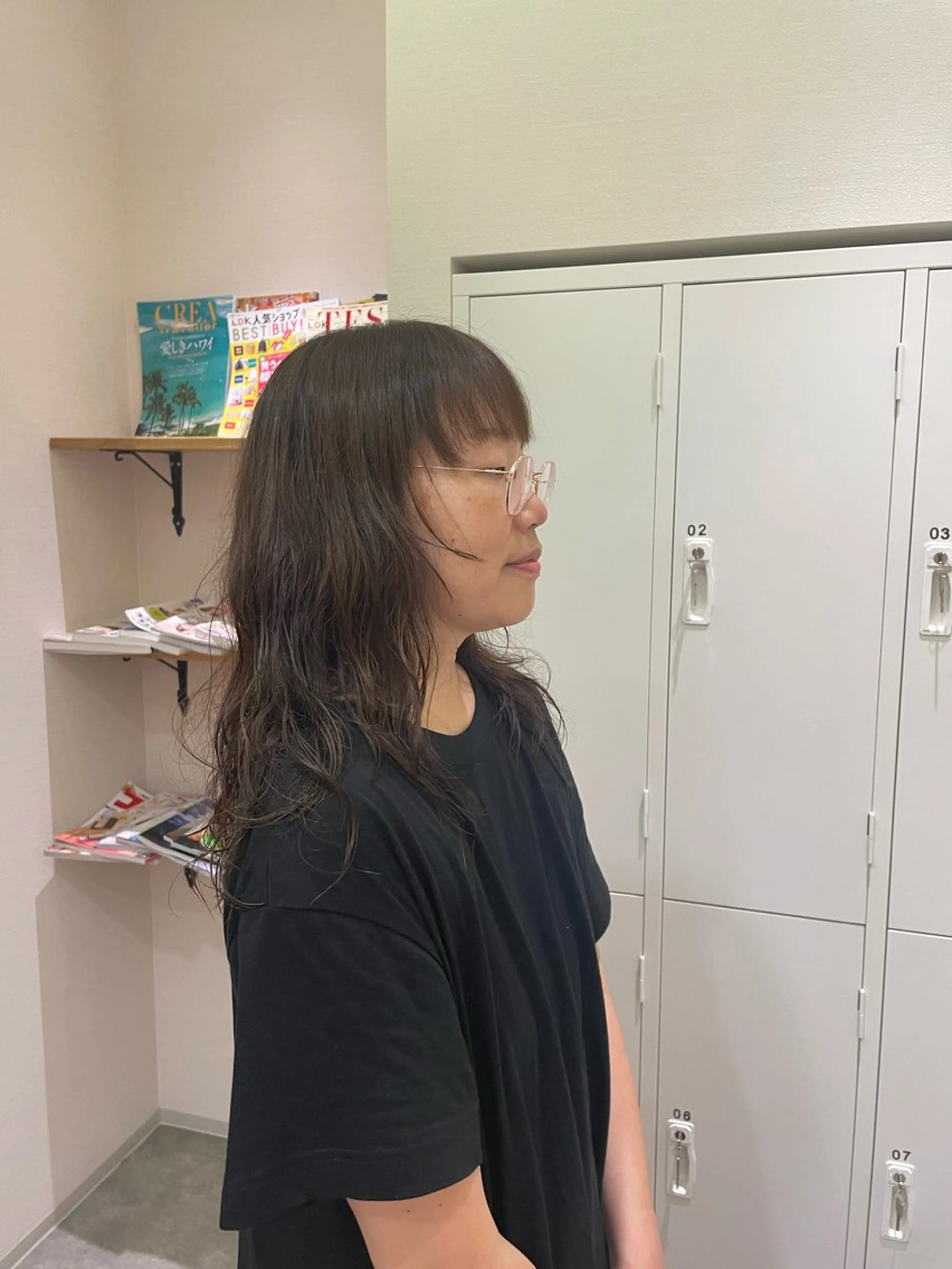 ロング 顔周りカット レイヤーカット ウルフカット ウルフレイヤー mahae 林のヘアスタイル