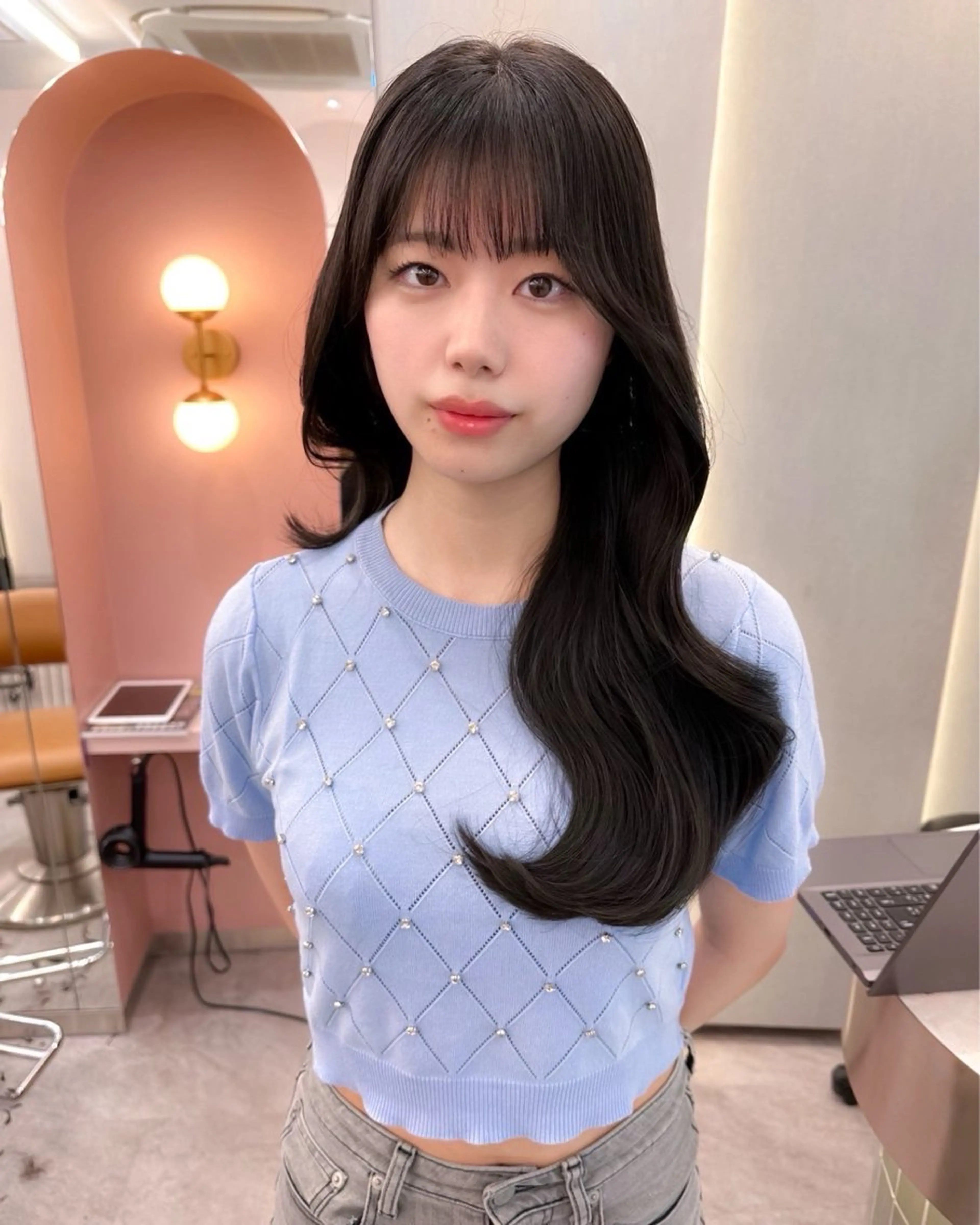 セミロング カラー 透明感カラー/ 🫧みずほ🫧のヘアスタイル