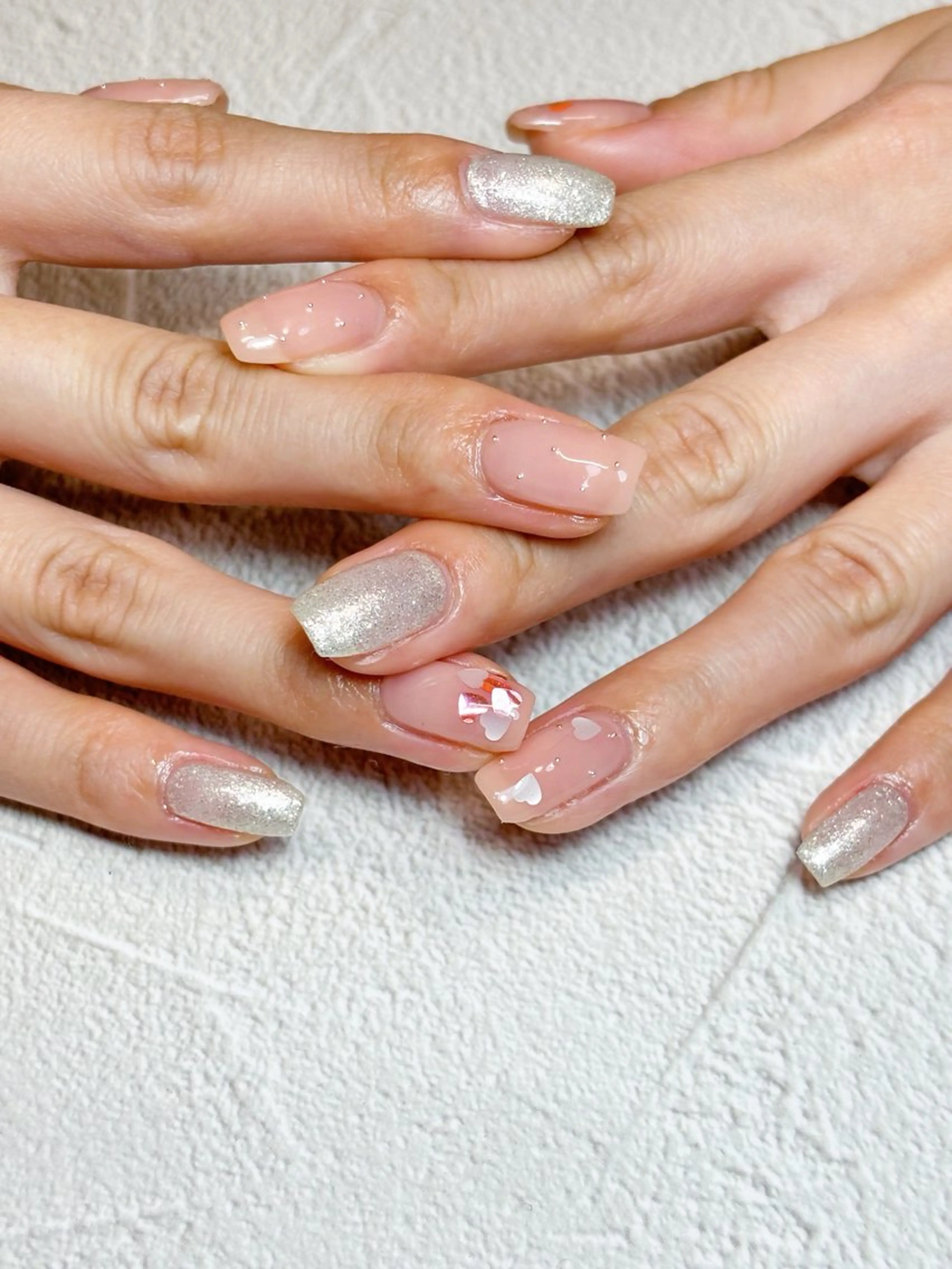 ネイル シンプルネイル バレンタイン ハンドネイル nail salon epeのネイルデザイン