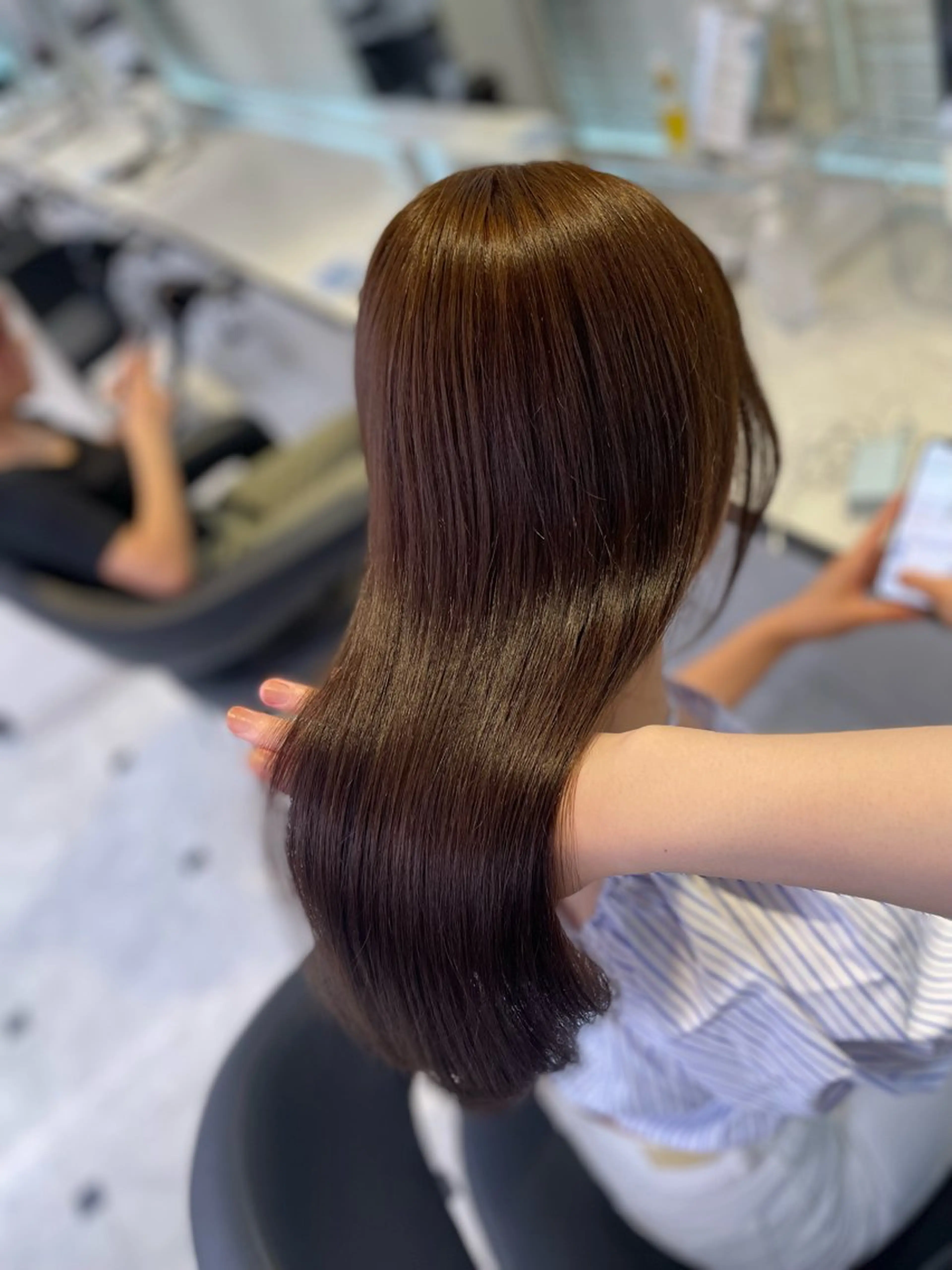 ミディアム ヘアカラー うる艶トレンドヘア 🕊️上野BABYのヘアスタイル