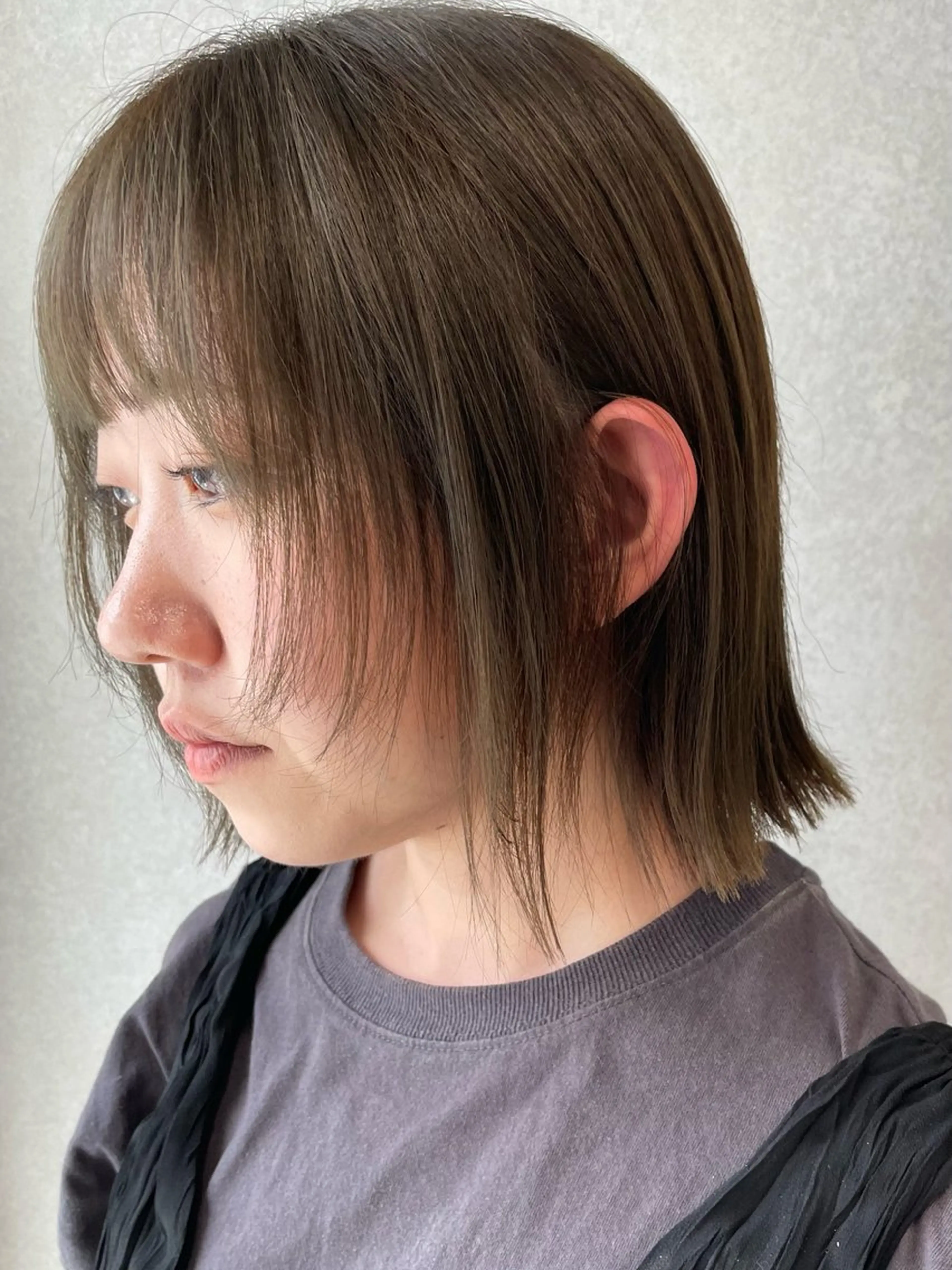 ミディアム カラー 透明感カラー カット ヘアカラー トリートメント yumemiレイヤー ‎✴︎ 透明感カラーのヘアスタイル