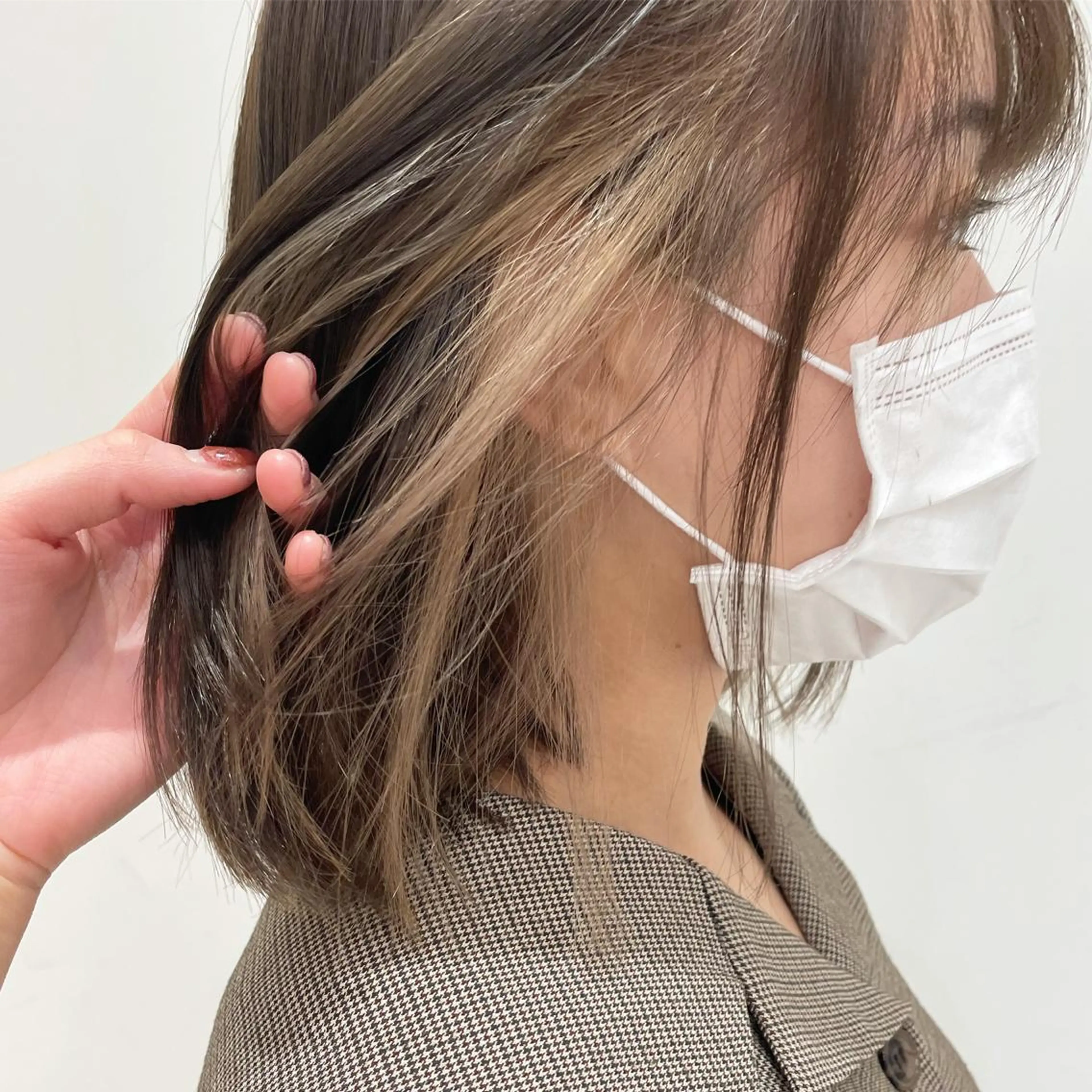 カラー ベージュカラー ミルクティーベージュ 🍒ばばみさき 🍒のヘアスタイル