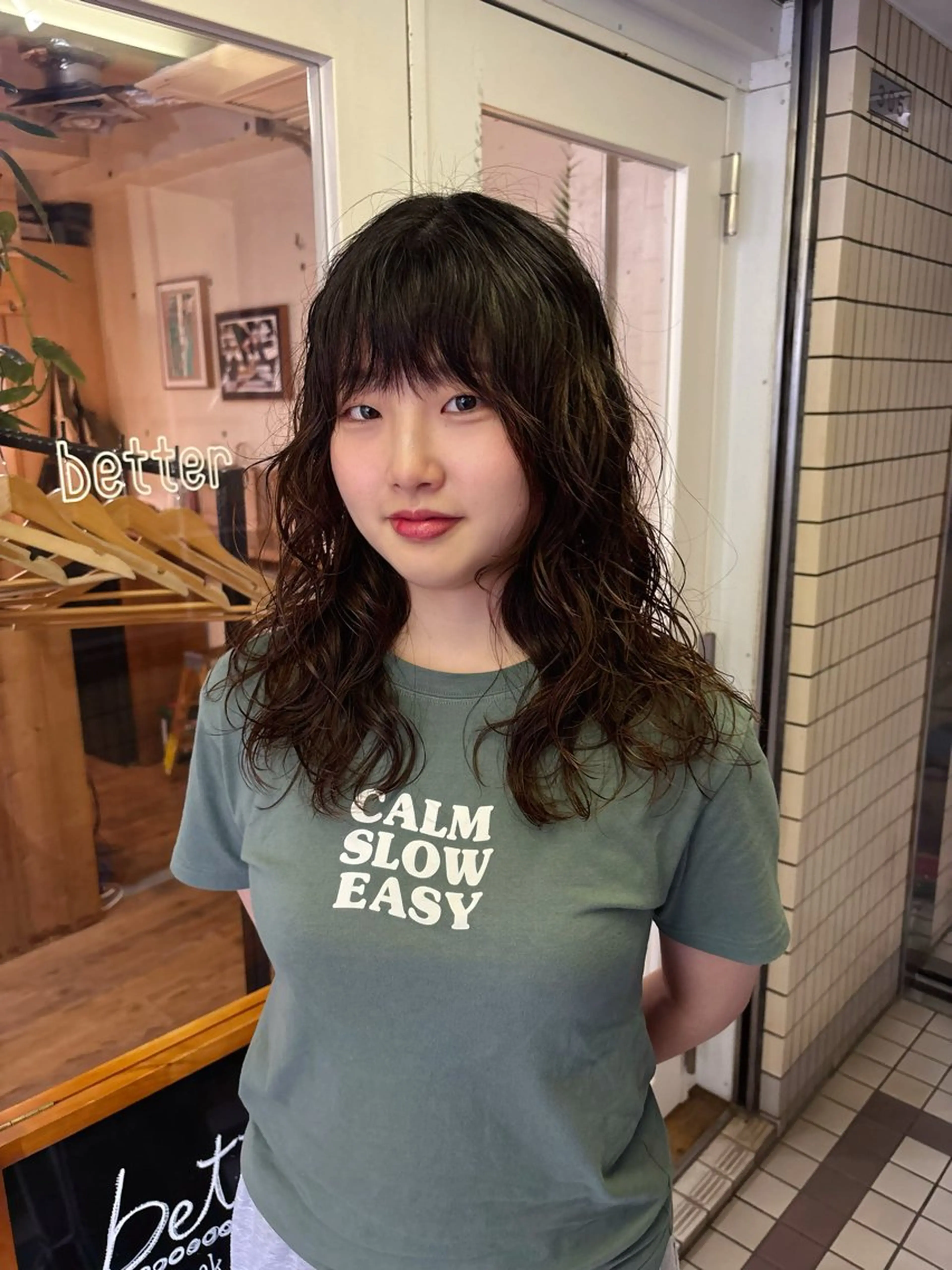 ロング パーマ カット パーマ kaito パーマ募集🌀😵‍のヘアスタイル