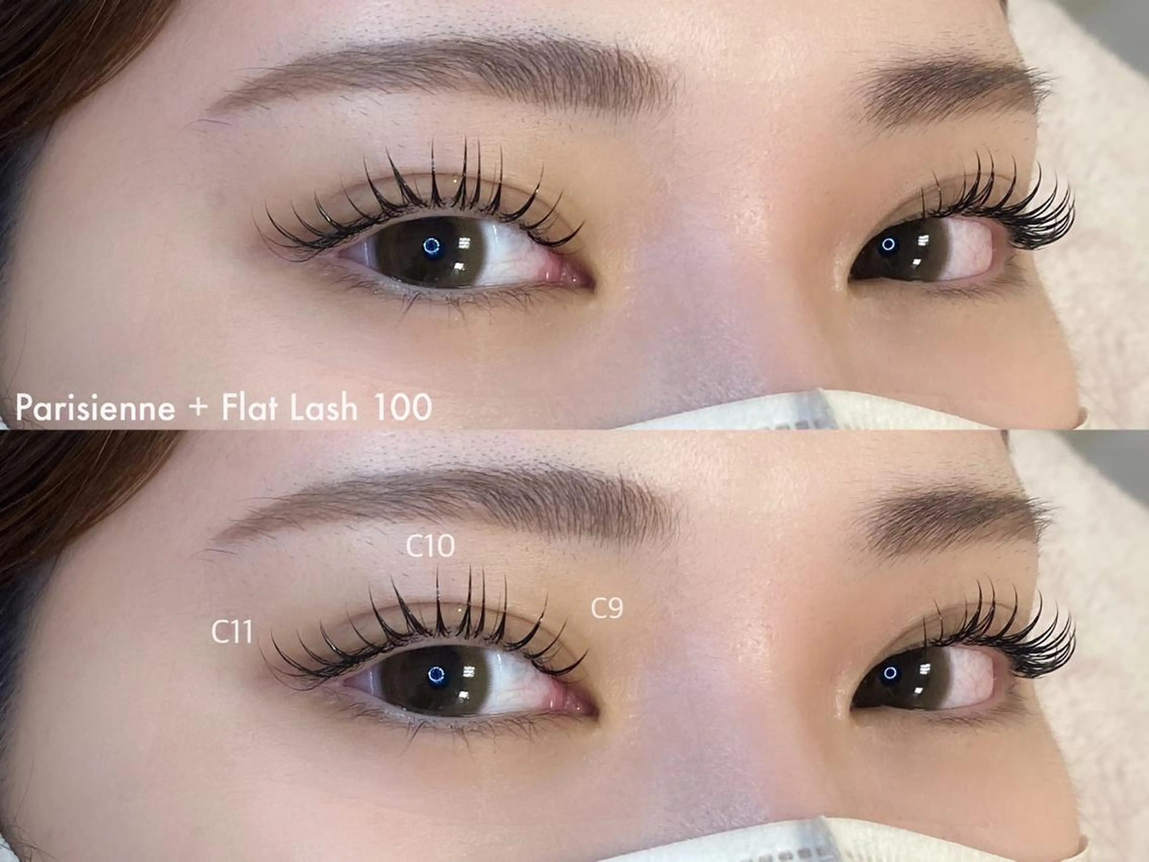 マツエク・マツパ 束感まつ毛 韓国風マツエク パリジェンヌラッシュリフト まつげパーマ 下まつげエクステ viviAiles ♡⃛ Ruiのマツエク・マツパデザイン