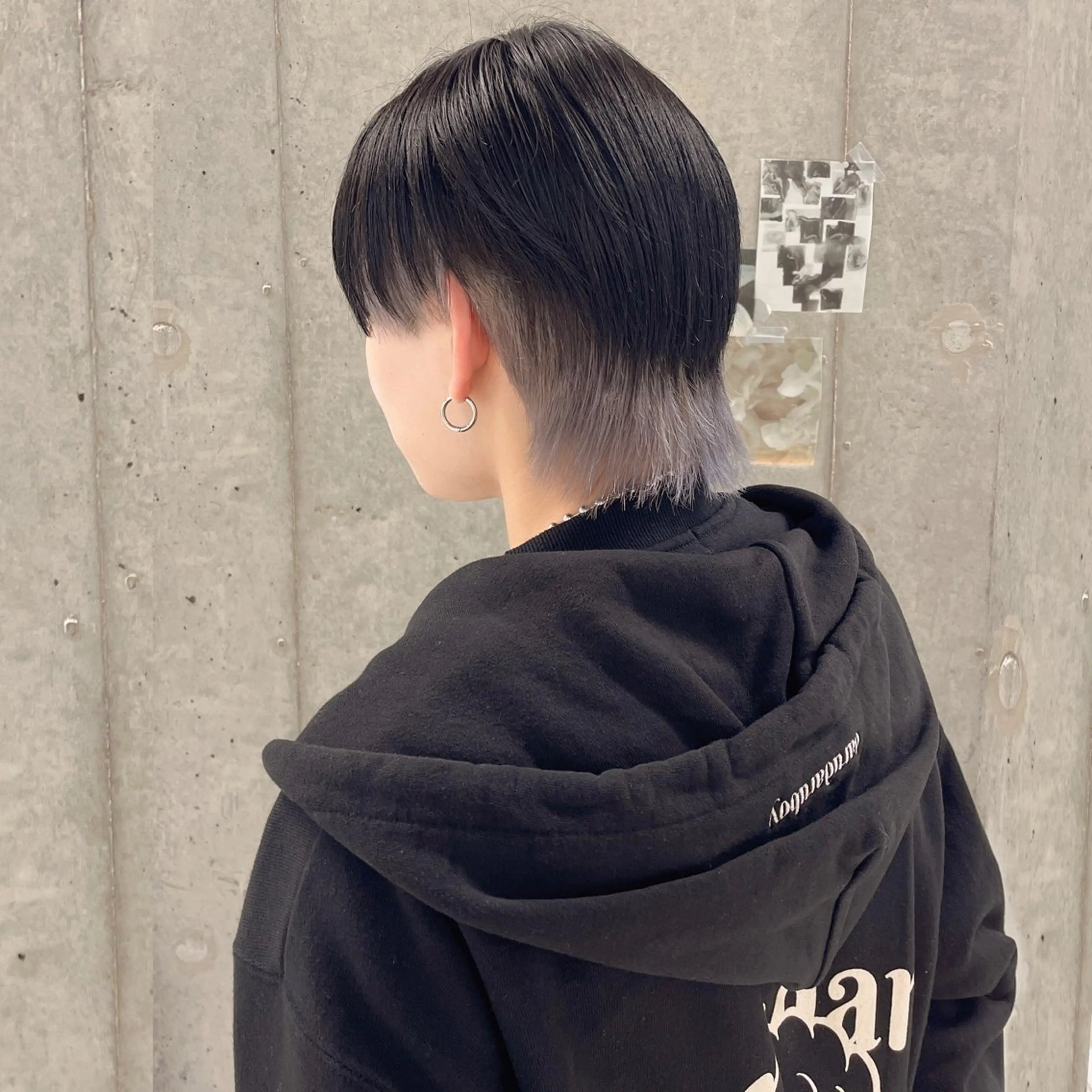 ショート カラー ヘアアレンジ インナーカラー シルバー ねいるとあいの店キュプレ橘通店所属・harua キュプレ/アイリストのマツエク・マツパデザイン