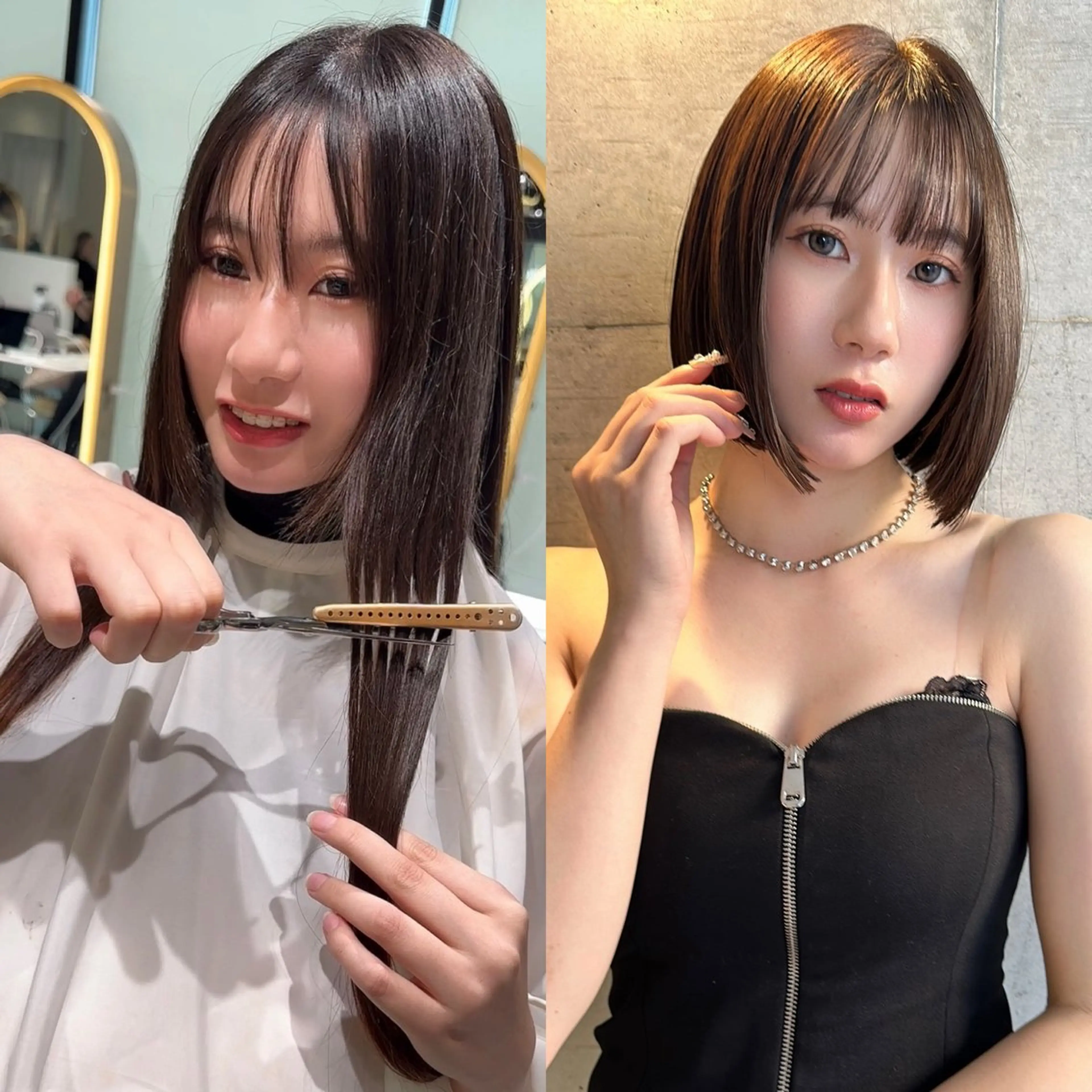 ミディアム カット 縮毛矯正 トリートメント ✨髪質改善特化✨副 店長椎葉信乃介のヘアスタイル