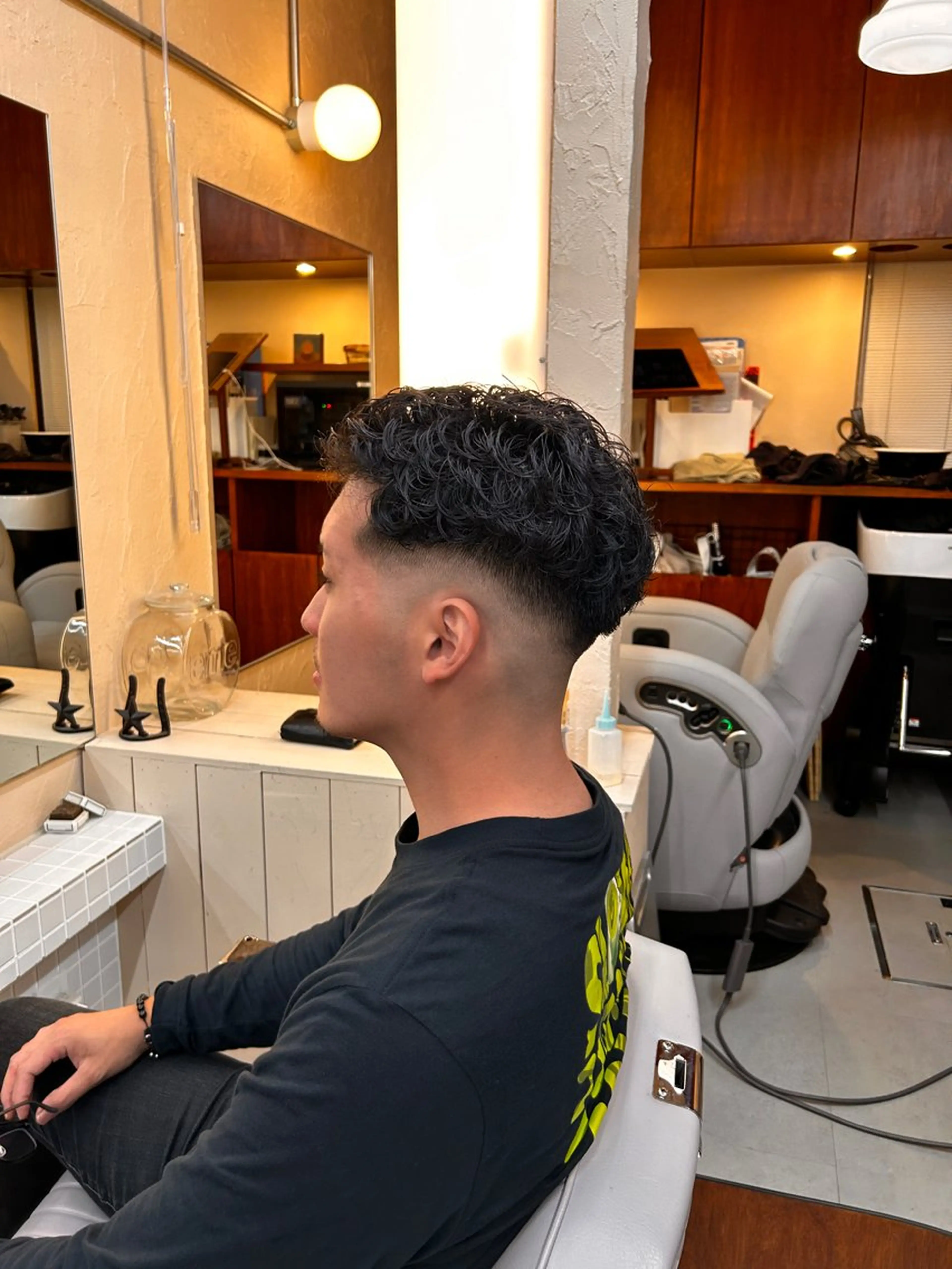 パーマ メンズ フェードカット メンズパーマ カット パーマ メンズ🔥 颯太のヘアスタイル