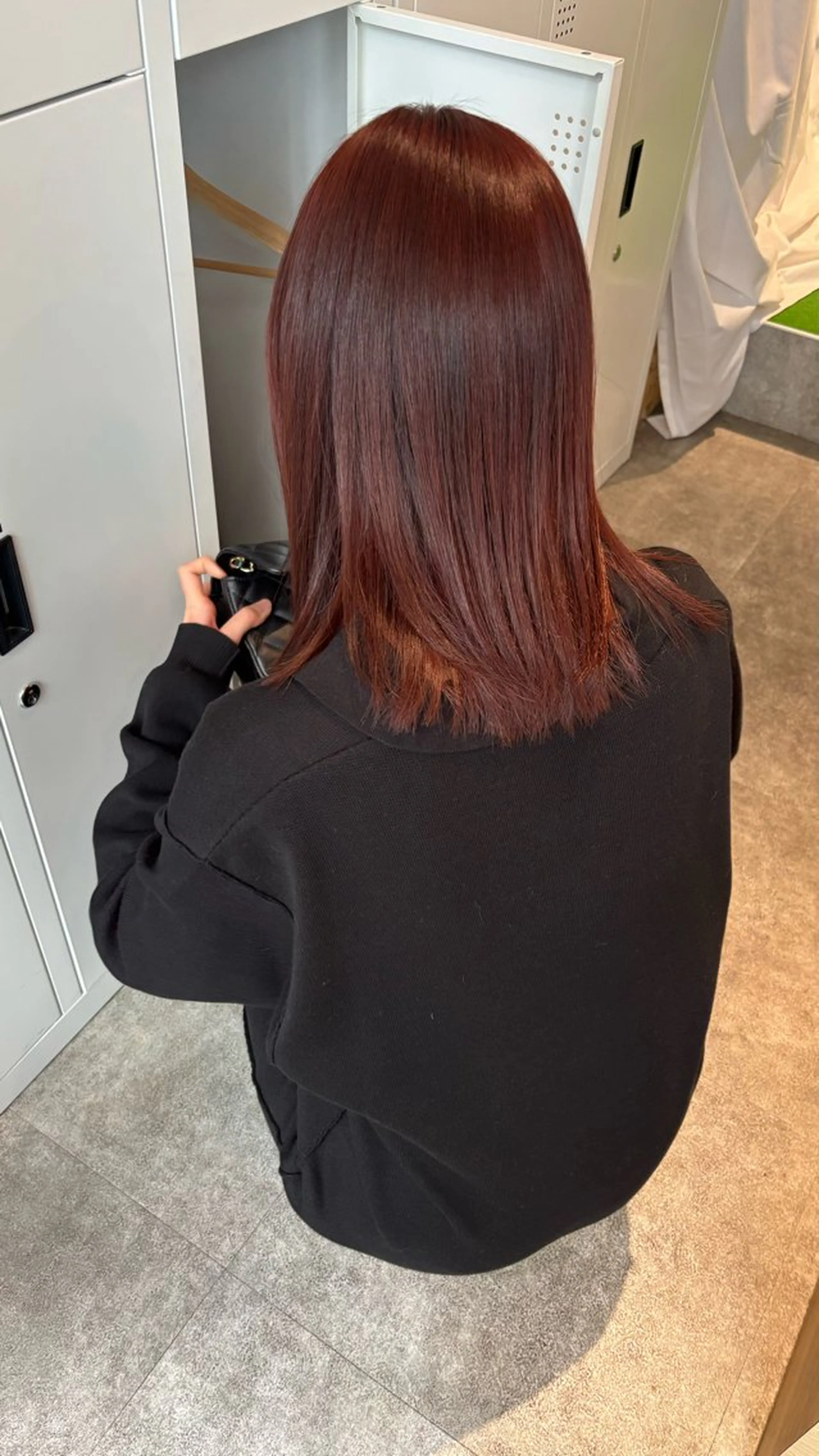 ミディアム カラー ブリーチ ブリーチなしカラー non .のヘアスタイル