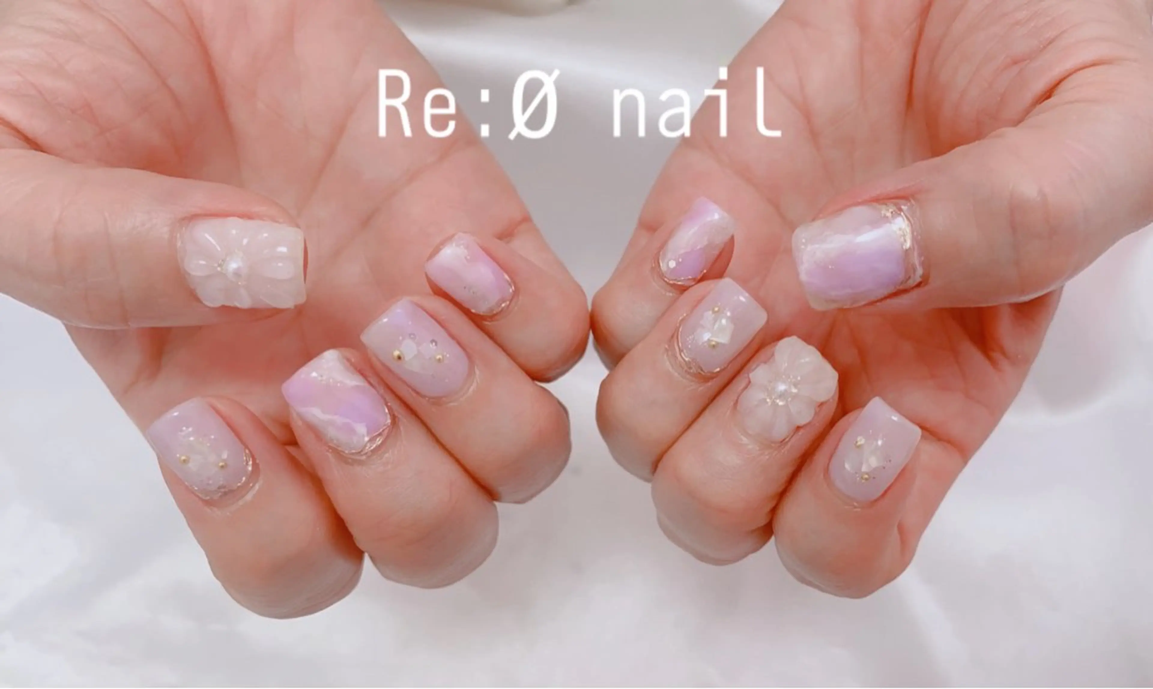 ネイル ニュアンスネイル ハンドネイル Re:Ø nail 🩵TSUJIのネイルデザイン