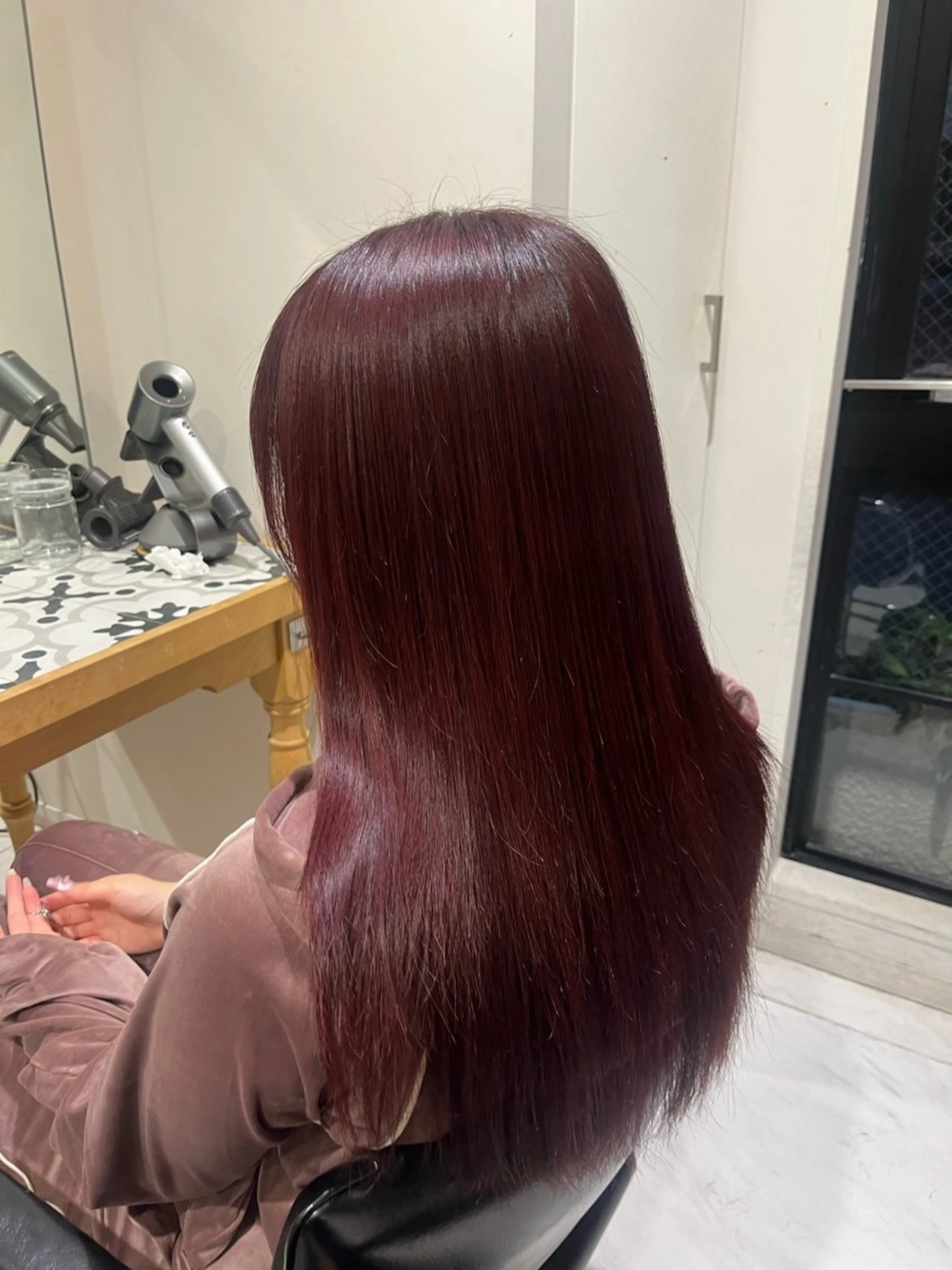 ロング カラー ヘアカラー トリートメント ヘッドスパ 艶カラー/縮毛矯正 🫧terukaのヘアスタイル