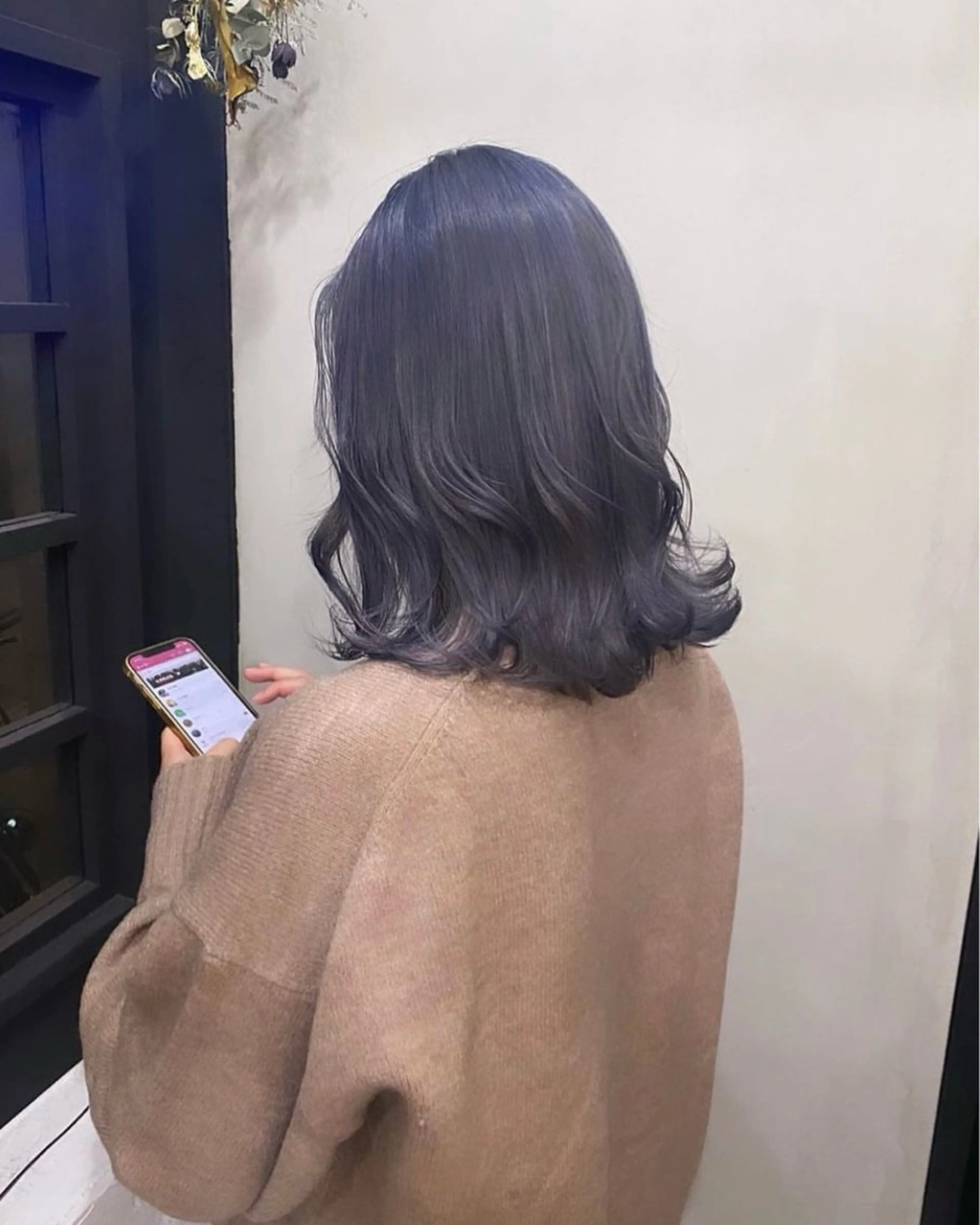 ロング カラー バイオレットカラー ✨メンズ縮毛モデル 募集✨イブキのヘアスタイル