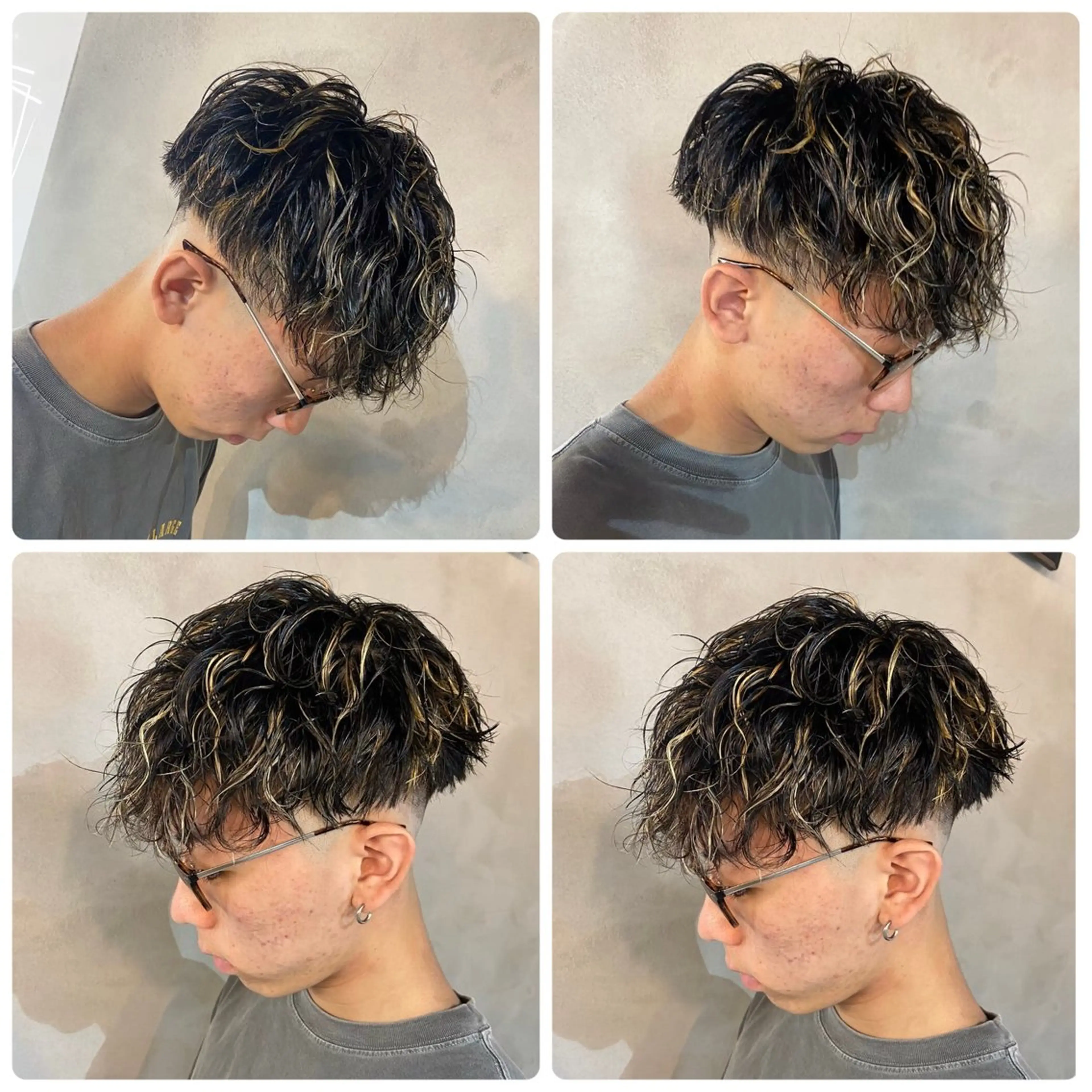 パーマ メンズ ショート/スパイキー /メンズパーマ/結希のヘアスタイル