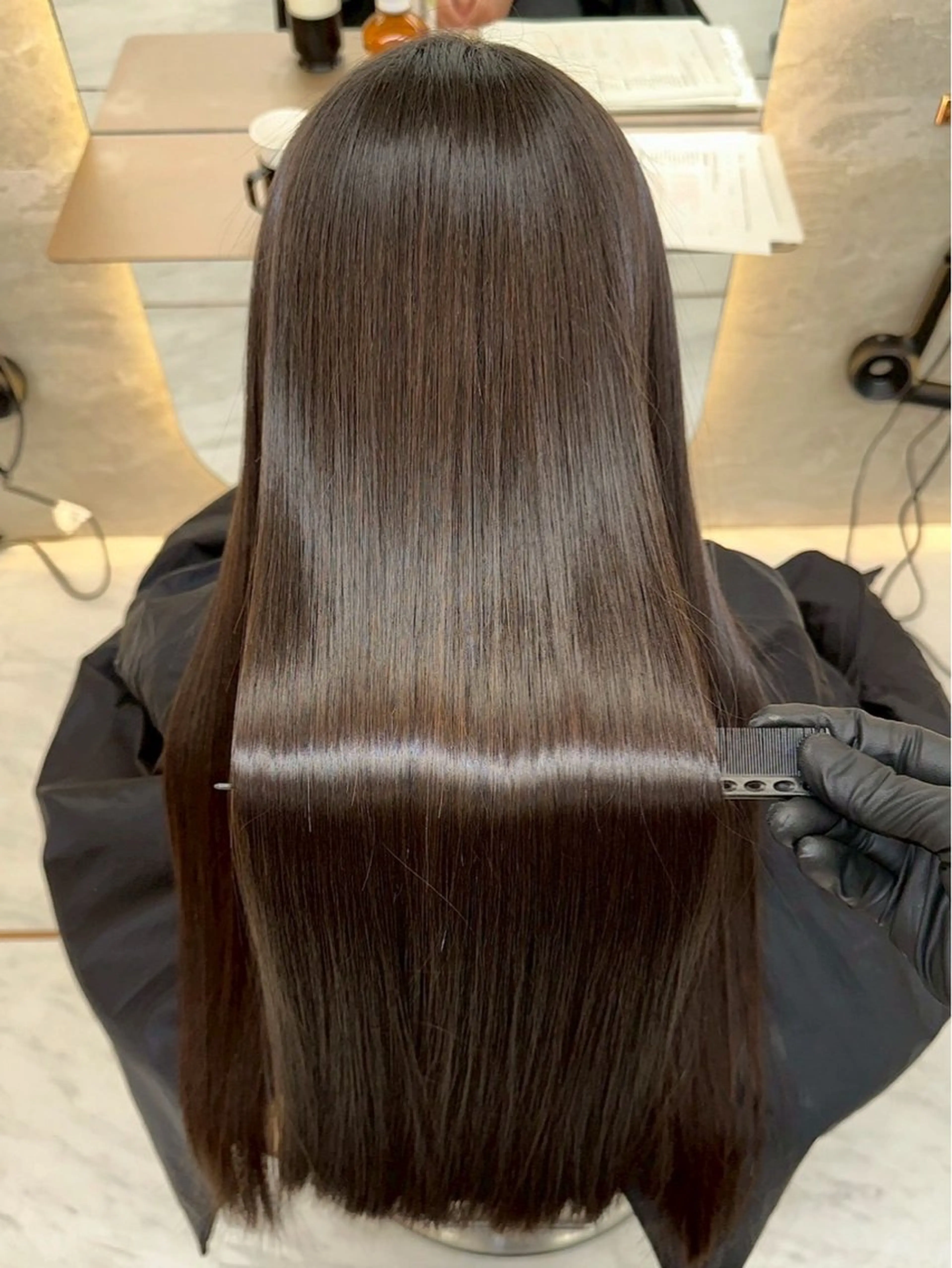 ロング レイヤー/韓国❣️ 縮毛矯正/おばかんのヘアスタイル