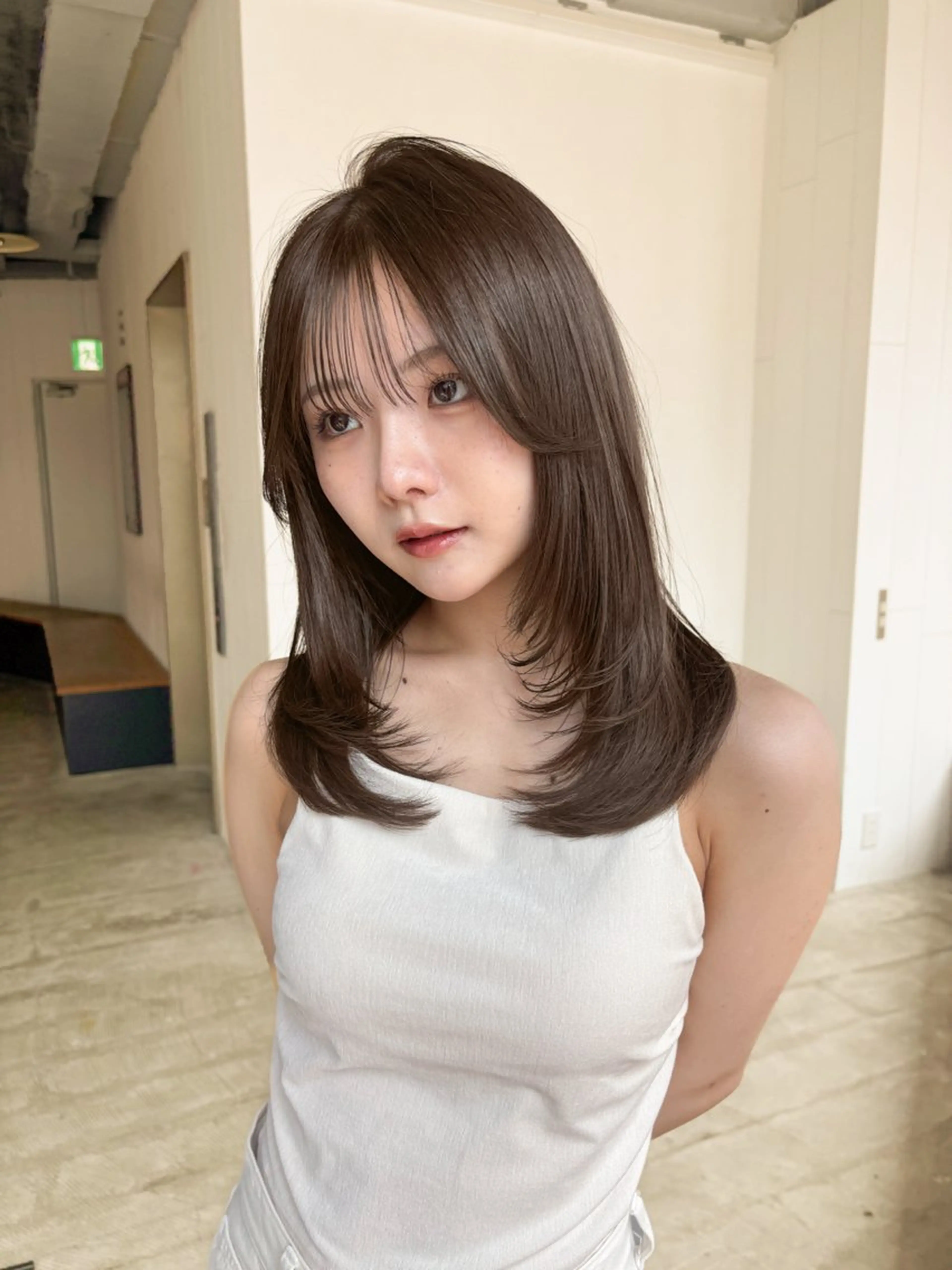 ロング レイヤーカット ALBUM所属・🤍yura🤍池袋 レイヤー似合わせのヘアスタイル