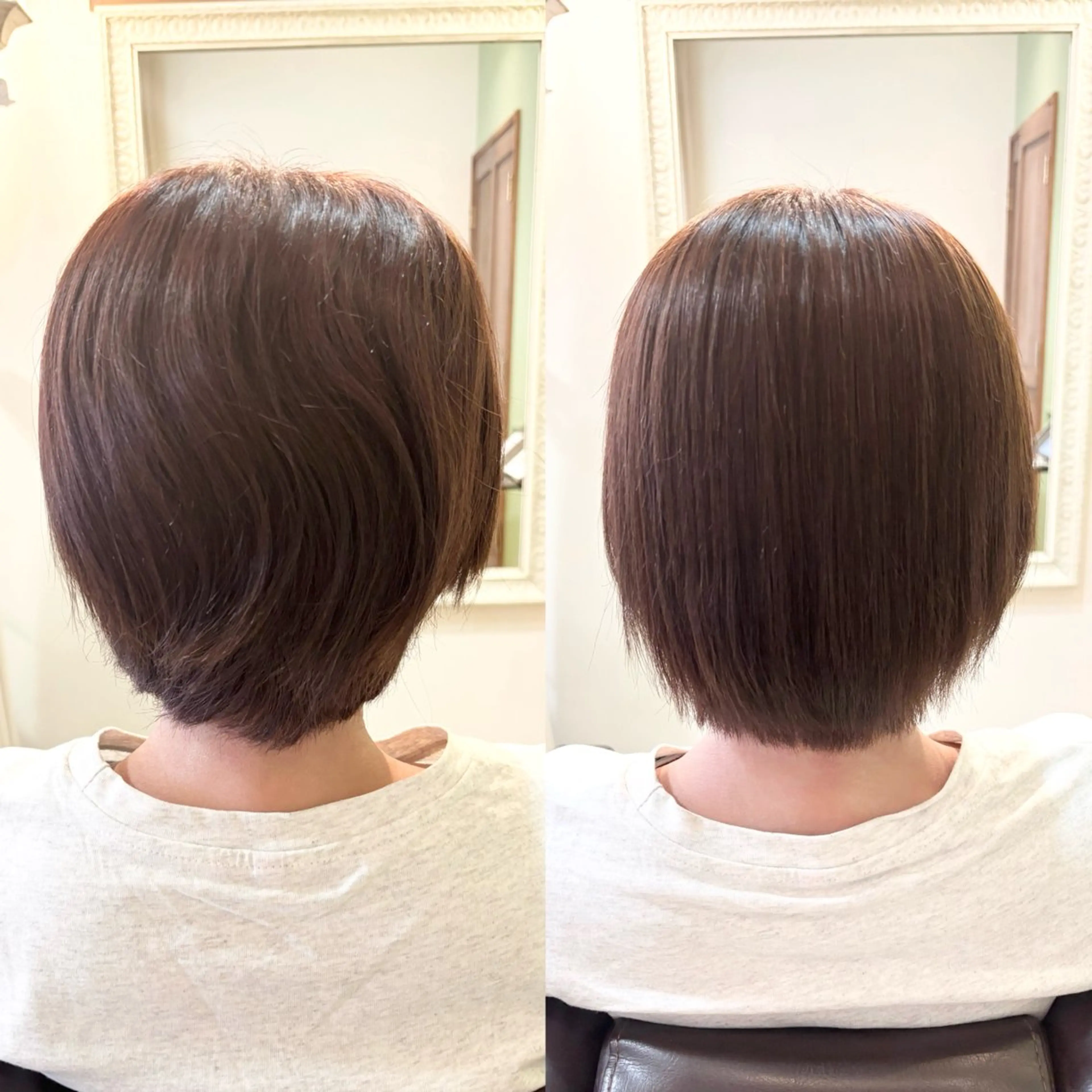 ショート ショートヘア 縮毛矯正 KUMA／髪質改善 🎀のヘアスタイル