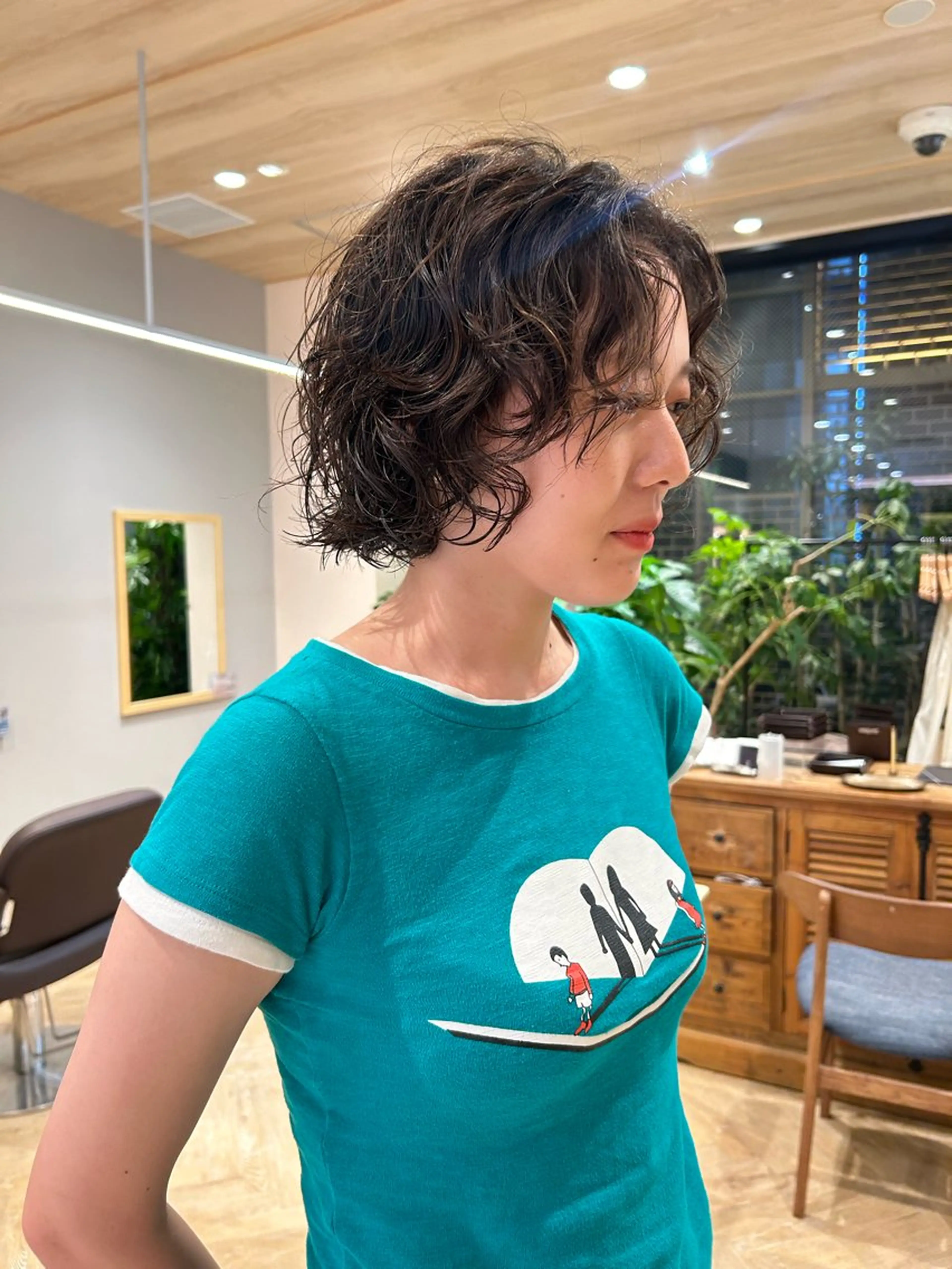 ショート パーマ ボブ スパイラルパーマ tricca  ginza所属・ボブ・レイヤー ・パーマ【iri】のヘアスタイル