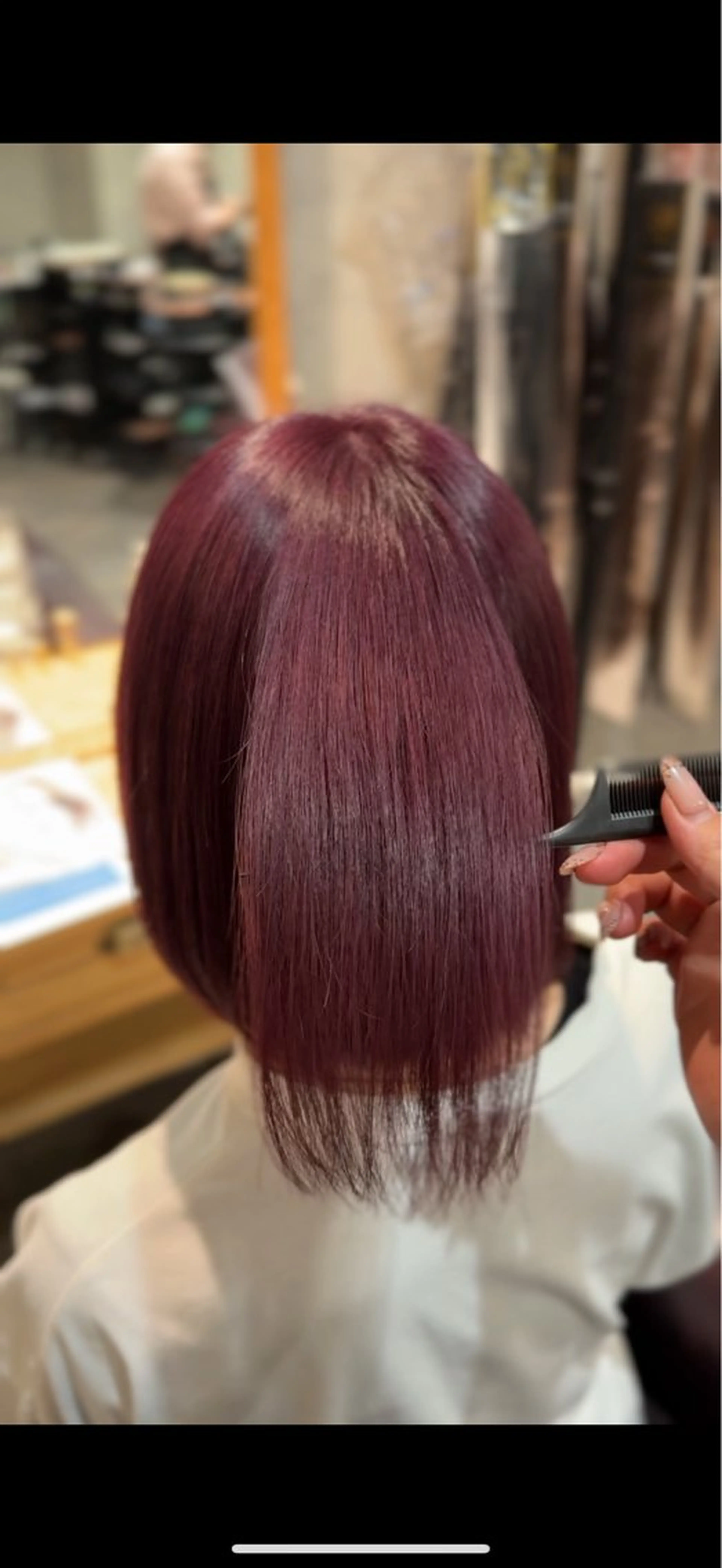 ミディアム カラー カット ヘアカラー Afinar  乃空（ノア）のヘアスタイル