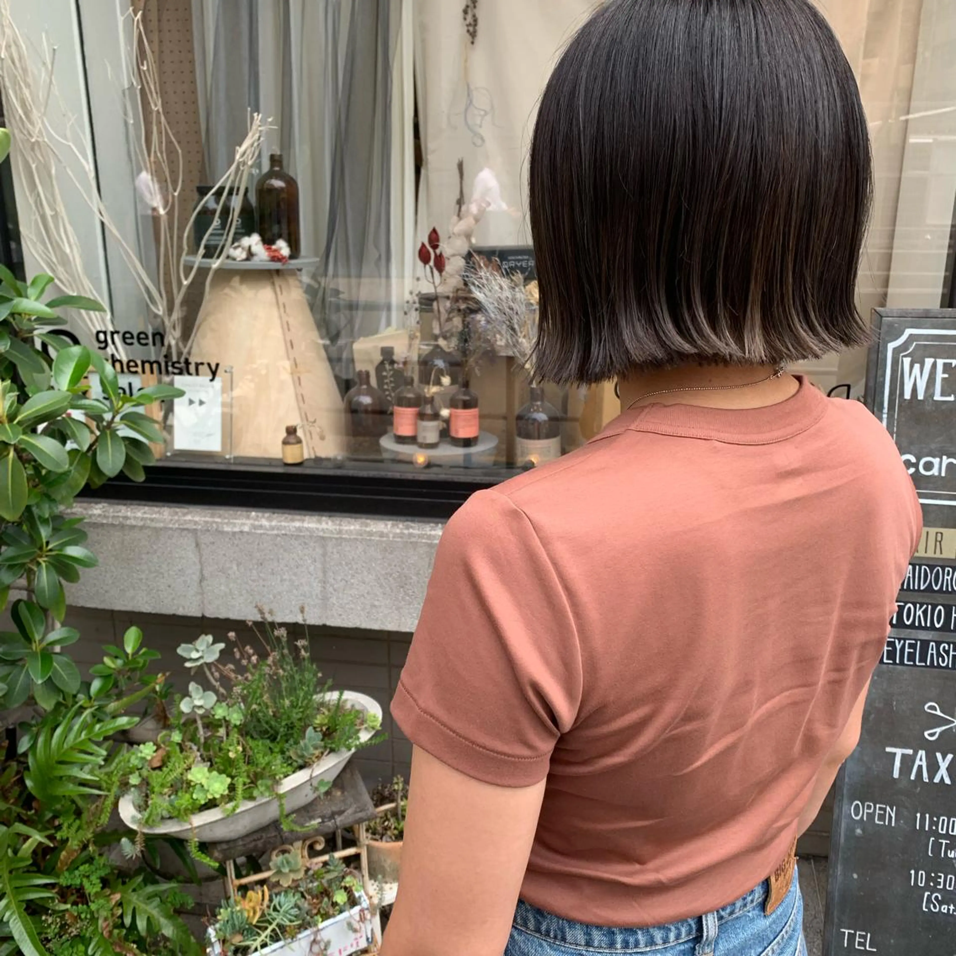 ショート カット ヘアカラー トリートメント 艶髪color💎髪 質改善ストレート大吉のヘアスタイル