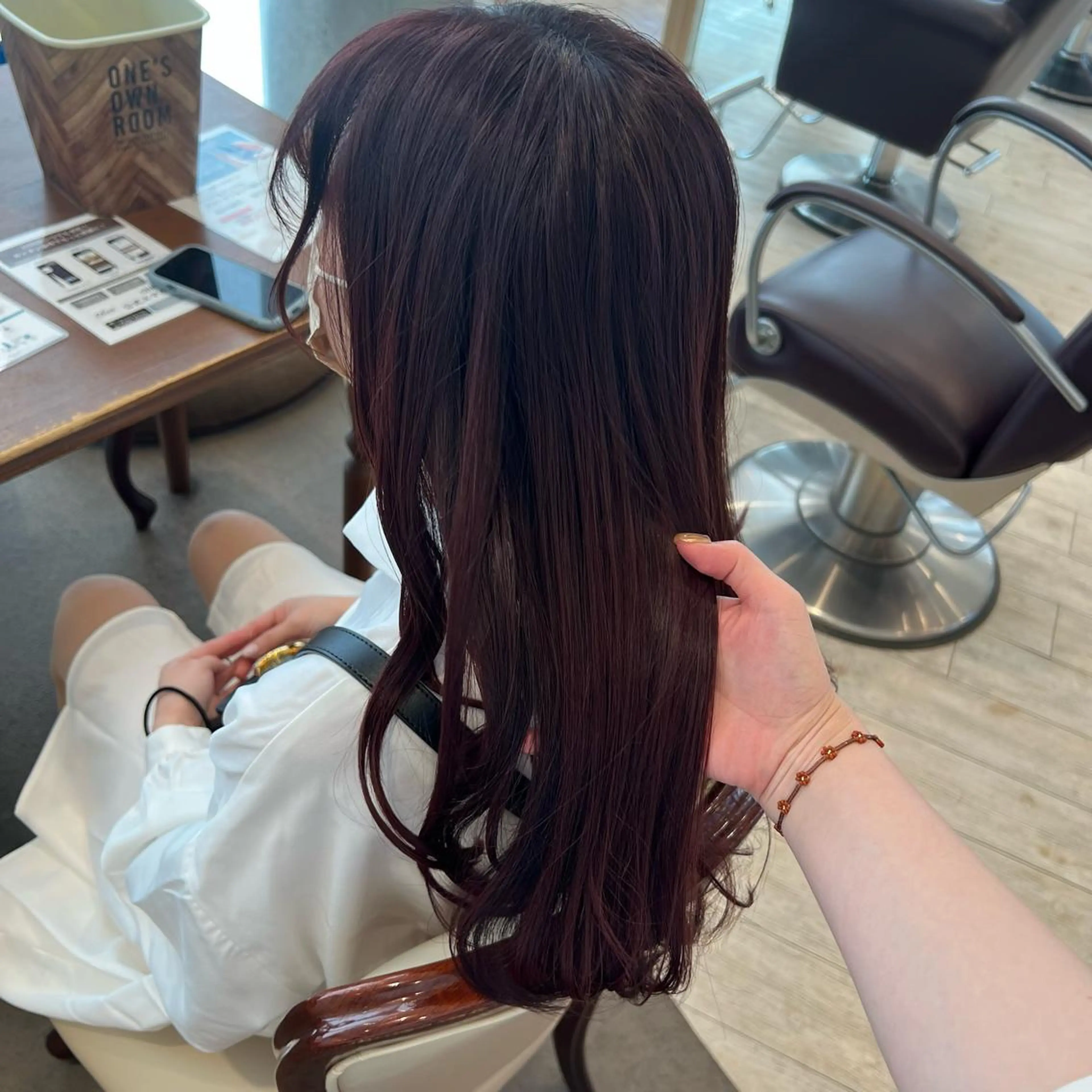 ロング カラー パープルカラー レッドカラー SALOWIN川崎WEST店所属・🌷川崎/アレンジ/ 暖色ボブ/コトネ🌷のヘアスタイル