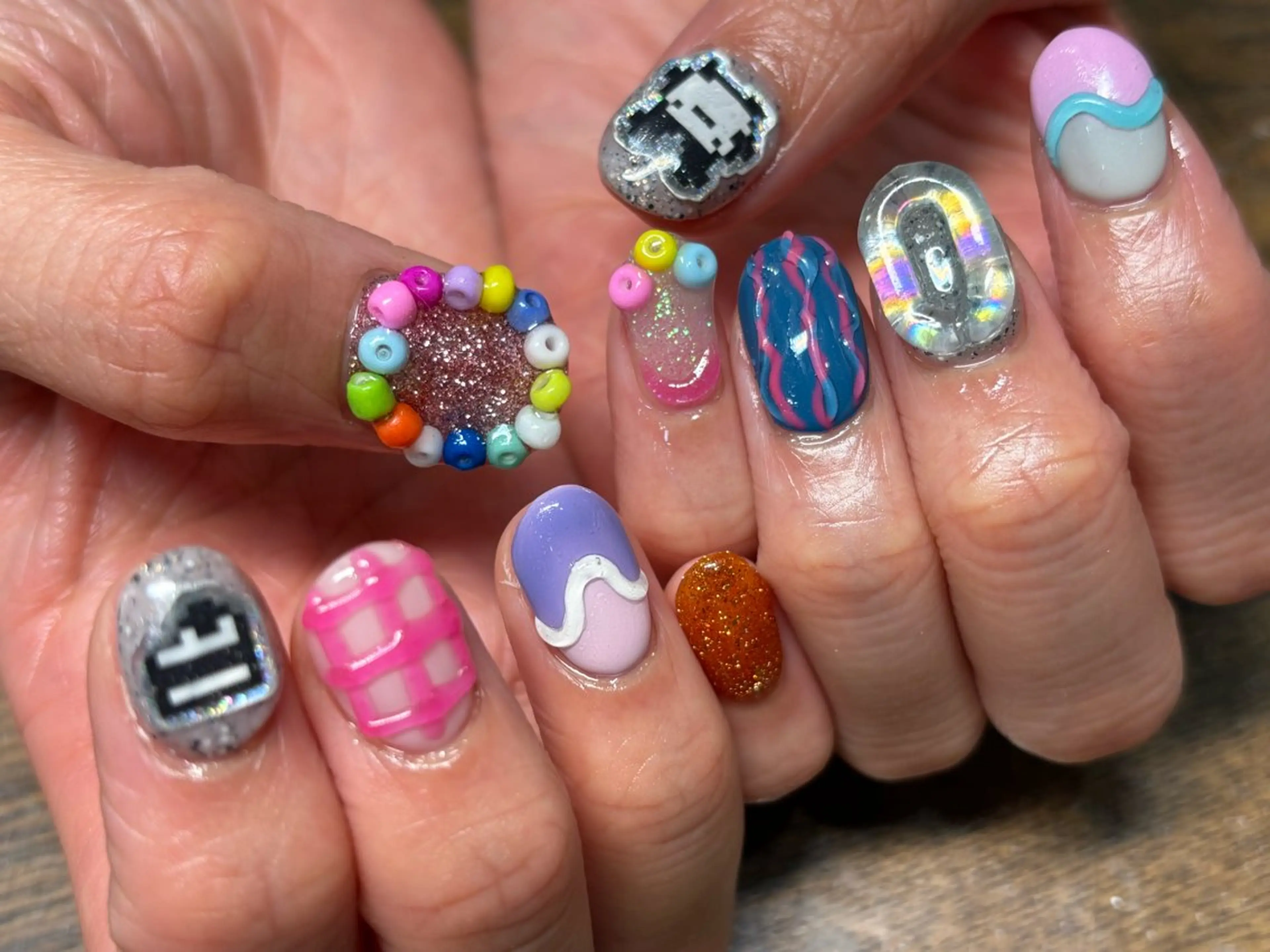 ネイル 持ち込み ハンドネイル NICO nail中野所属・辻 果楠のネイルデザイン