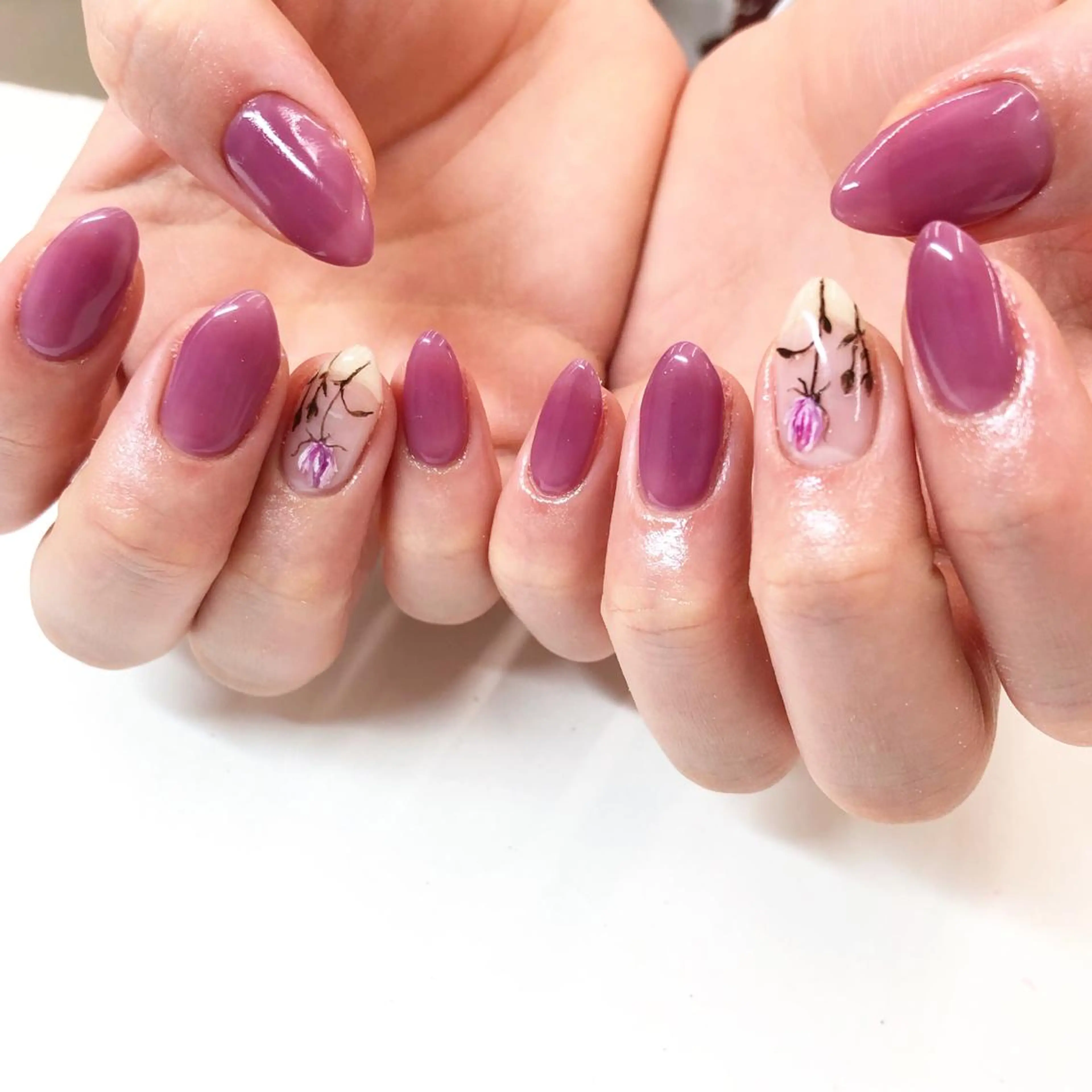 ネイル 春ネイル ハンドネイル フットネイル Minami 🍓のネイルデザイン