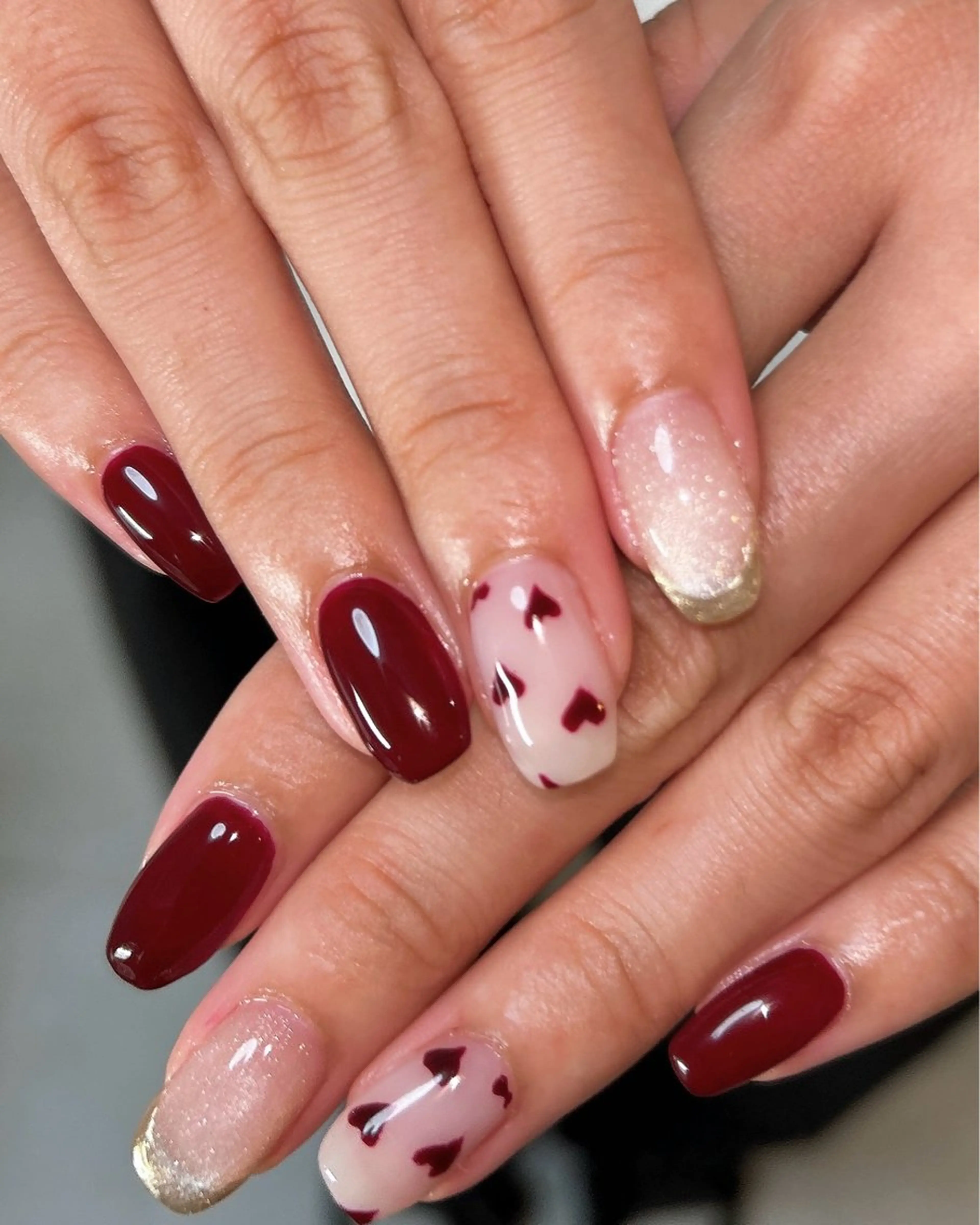 ネイル アートネイル ハンドネイル ten nail salon　かえでのネイルデザイン