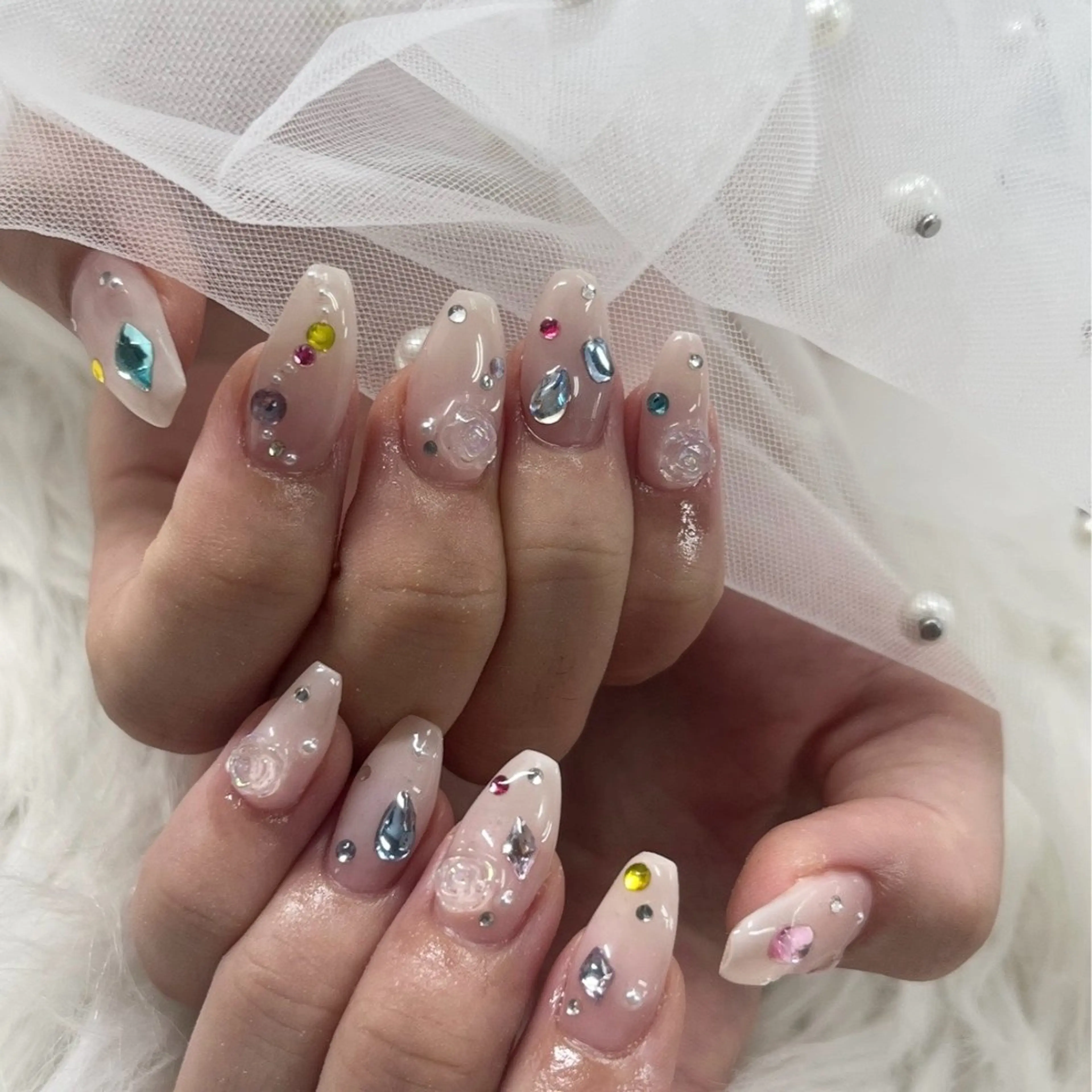 ⭐️オフなし⭐️ジェルパーツつけ放題🌻の写真