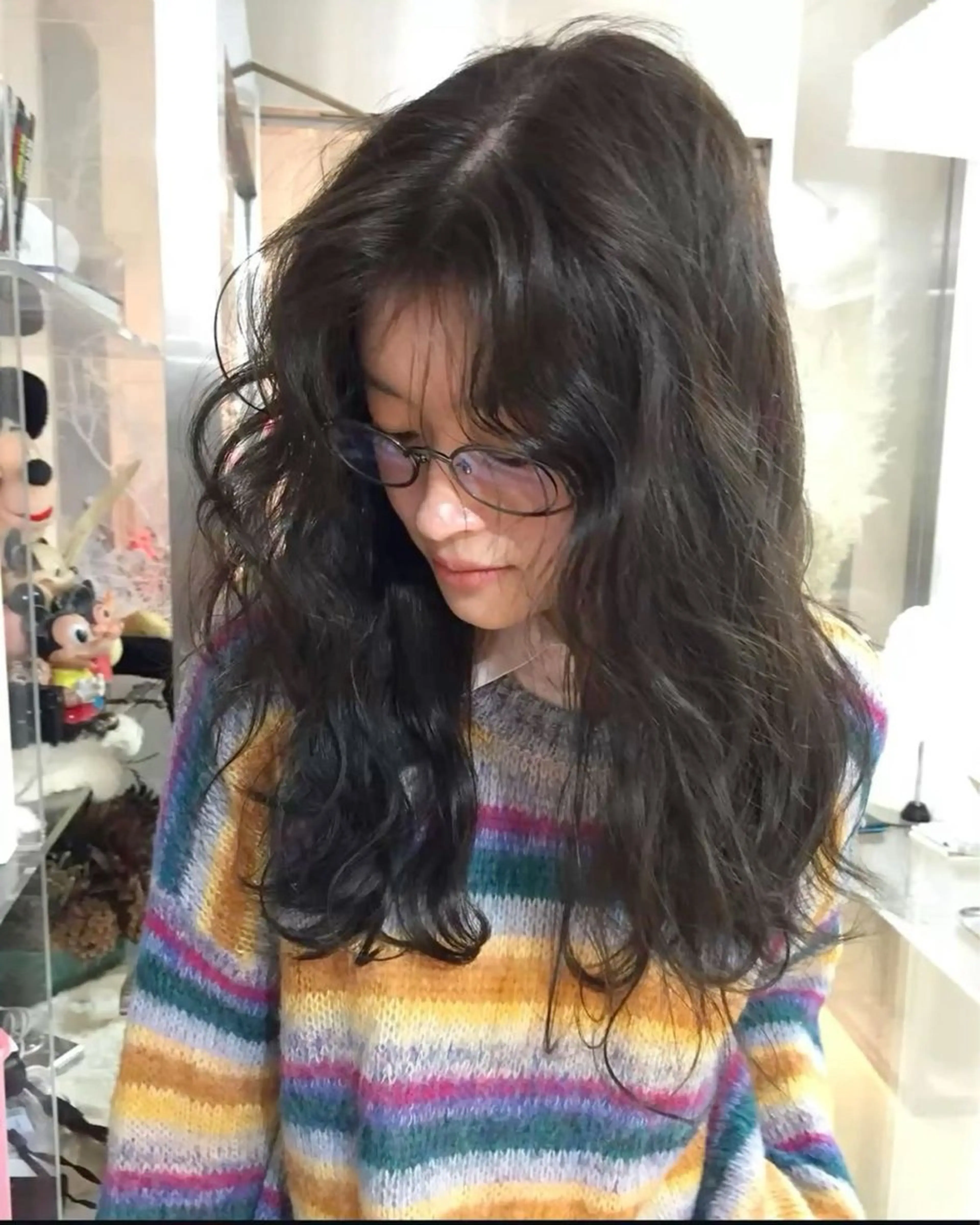 セミロング カラー パーマ カット パーマ 表参道/髪質改善・ 透明感 colorのヘアスタイル