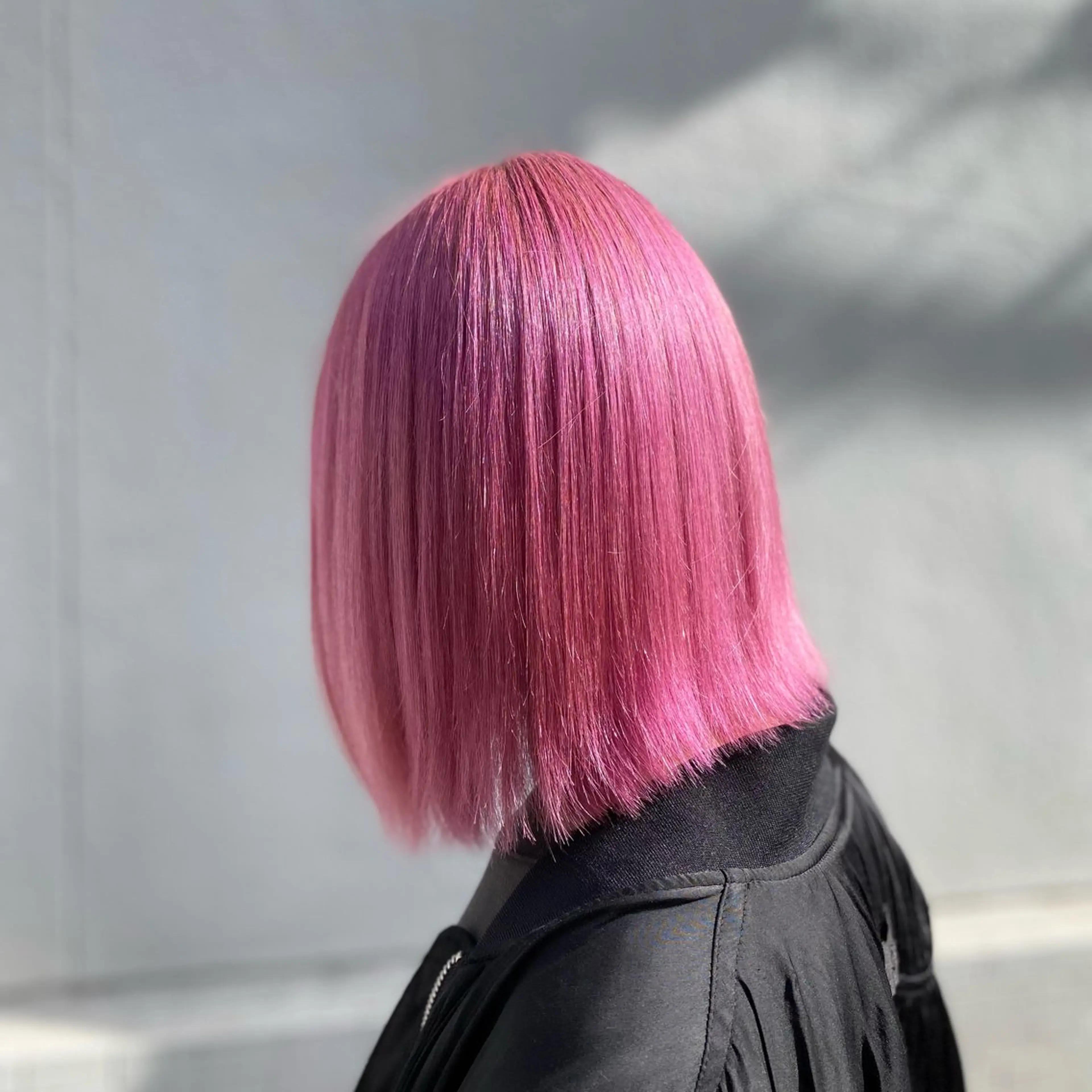 ショート カラー ピンクカラー ヘアカラー トリートメント GLOSS 心斎橋 山上のヘアスタイル