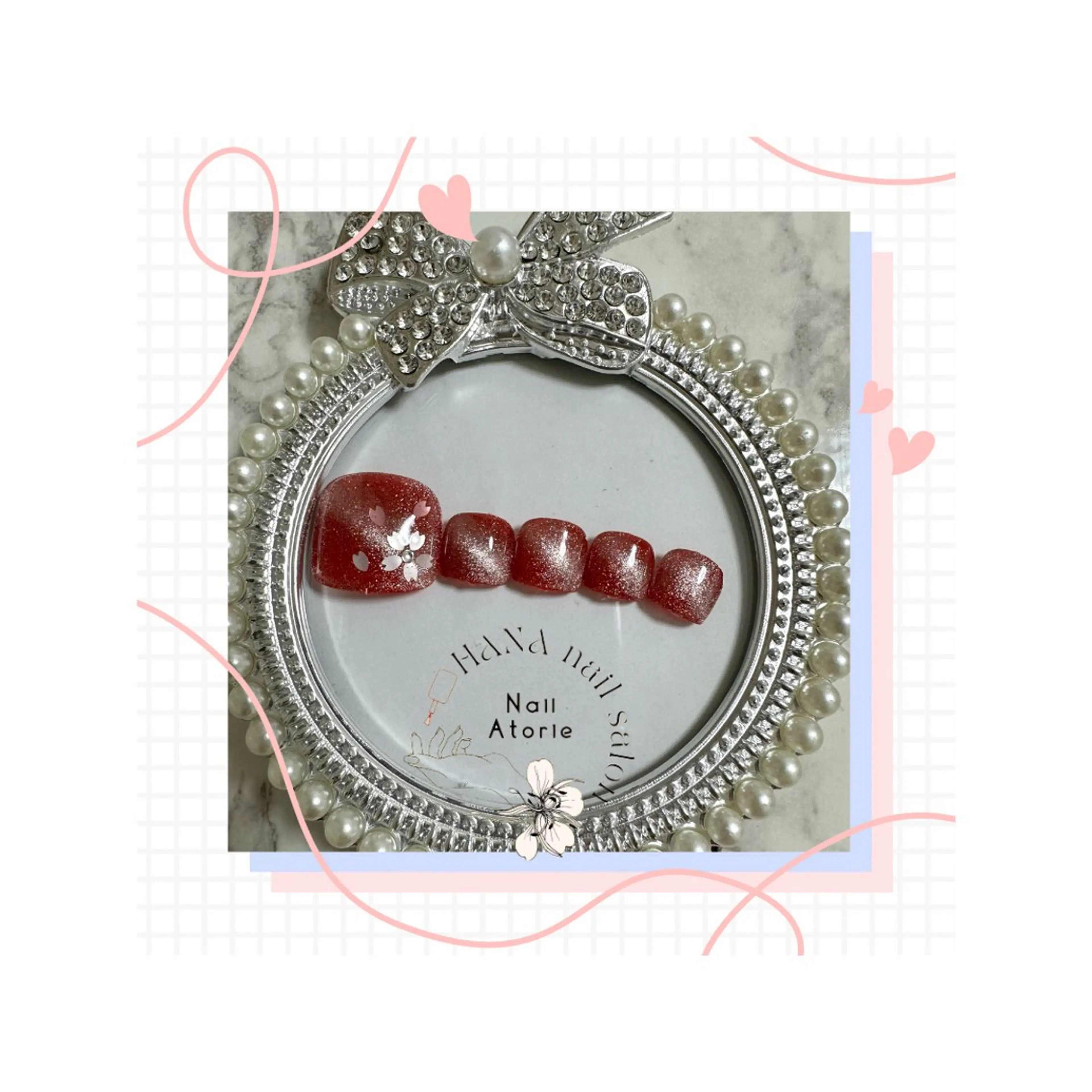 ネイル フットネイル 春ネイル フットネイル HaNA 　nail salonのネイルデザイン