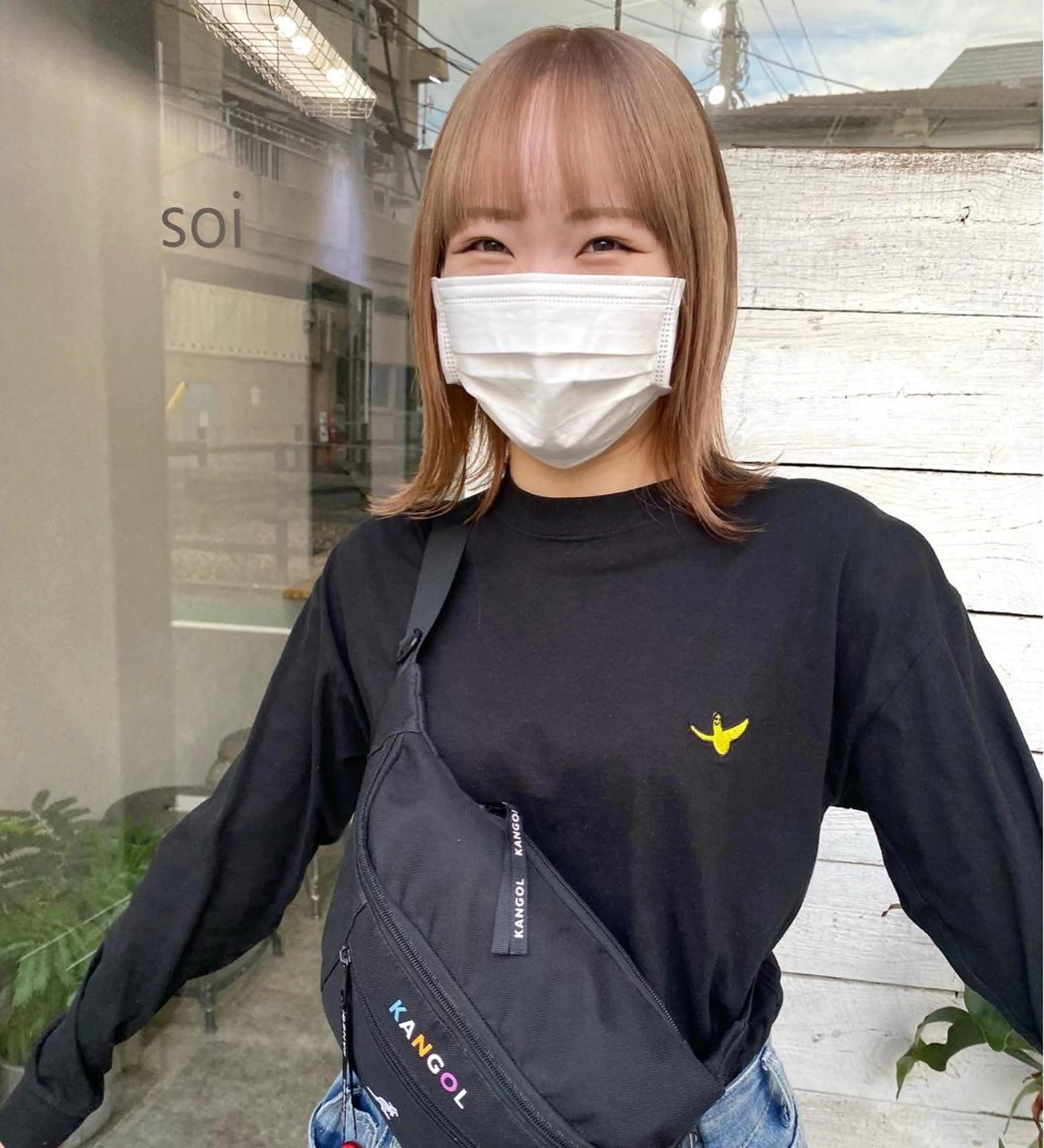 ミディアム カラー ベージュカラー ハイトーンカラー ヘアカラー 森貴裕/ベージュ/ パーマ/オリーブのヘアスタイル