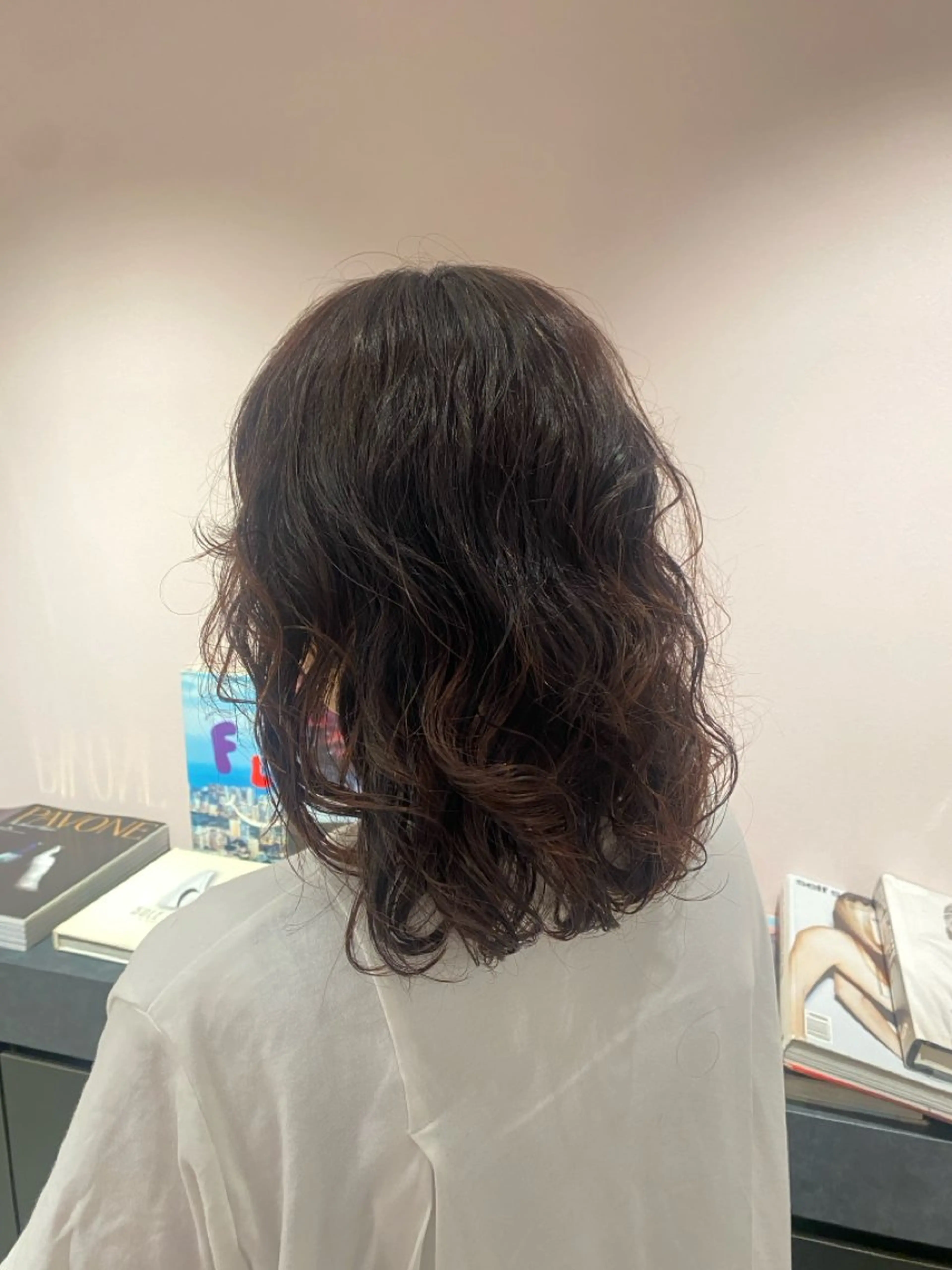 ミディアム パーマ ミディアムパーマ 🫧Miyu パーマ 縮毛🫧のヘアスタイル