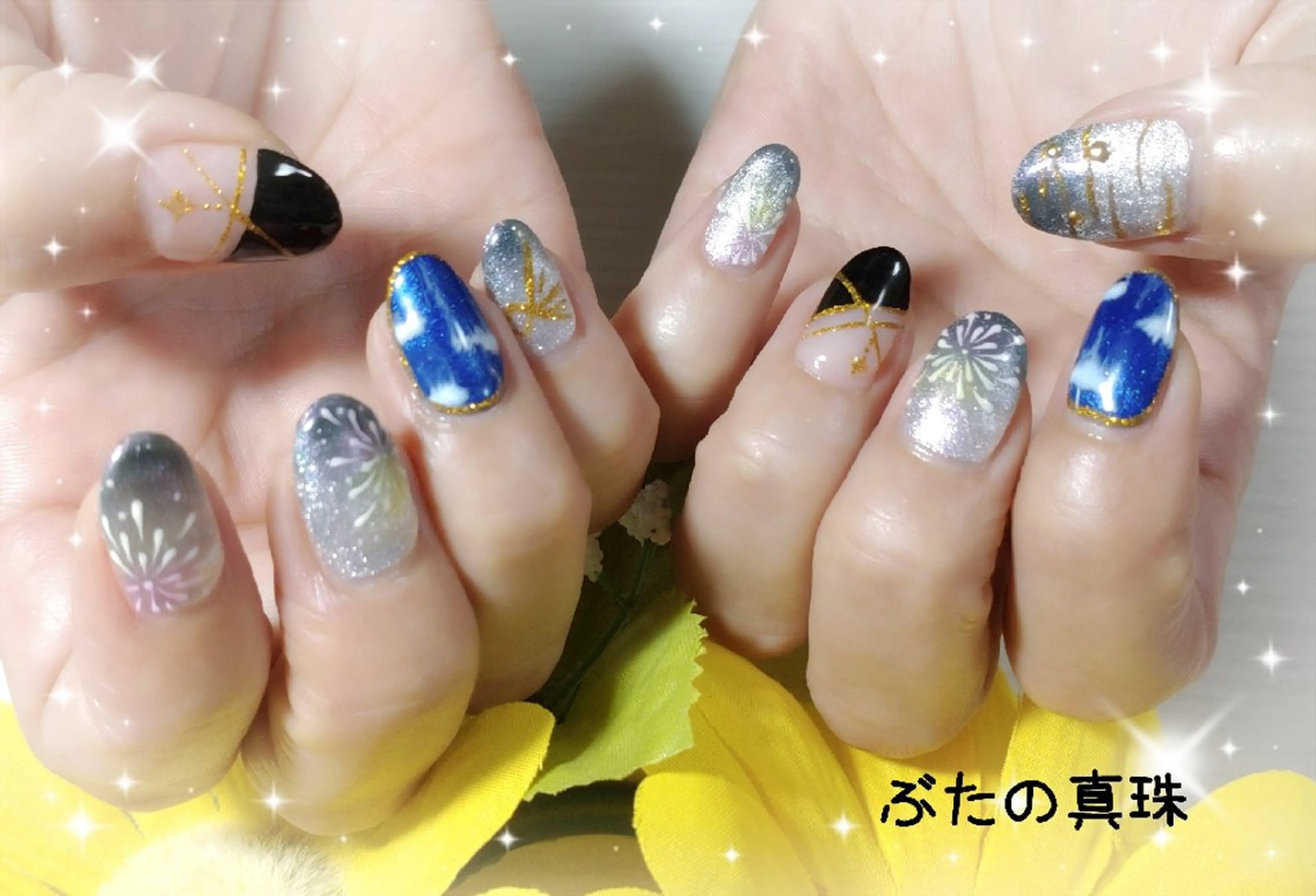 ネイル ハンドネイル 林 珠里のネイルデザイン