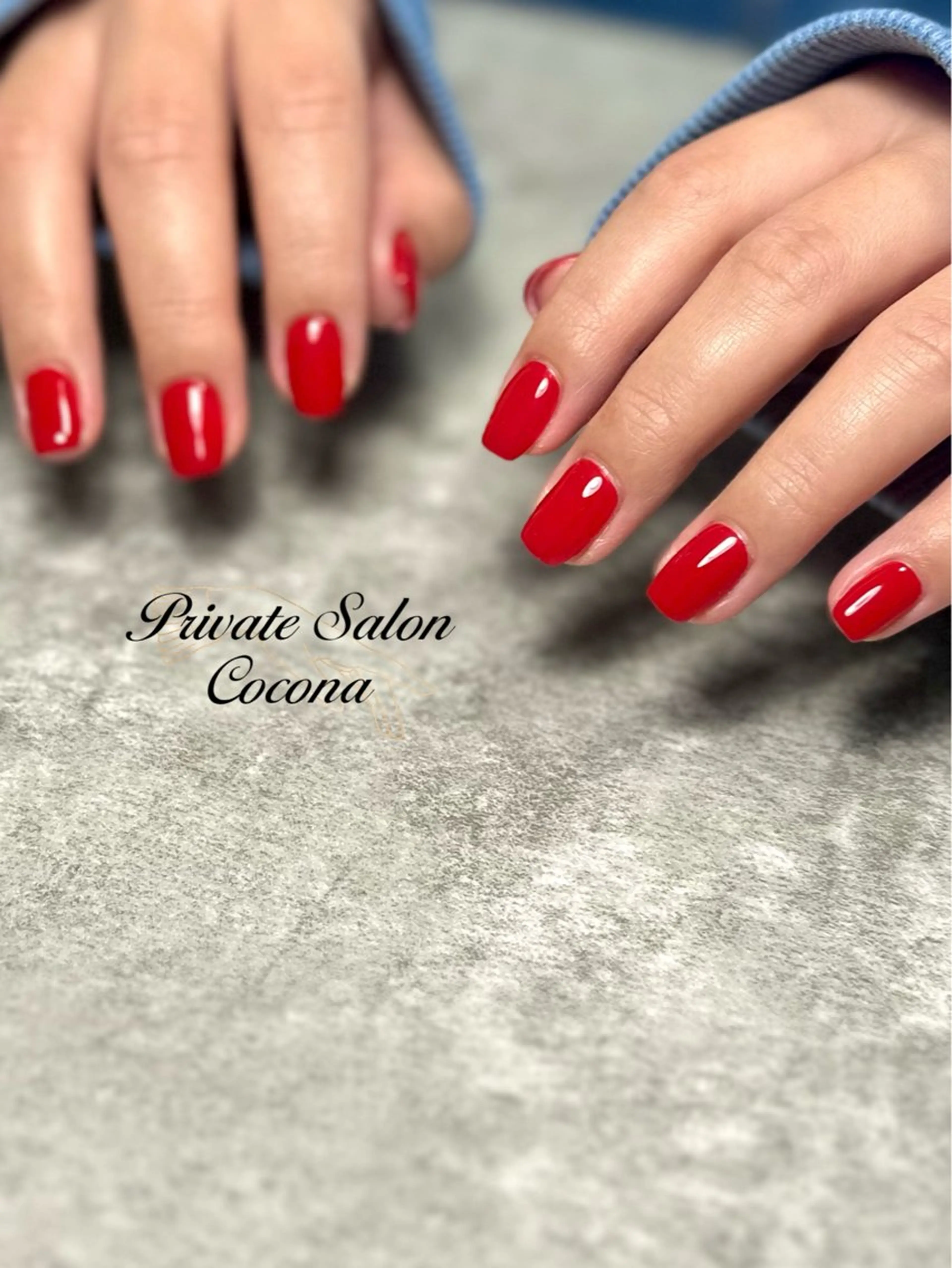ネイル ワンカラーネイル 春ネイル ハンドネイル プライベートサロン nailcoconaのネイルデザイン