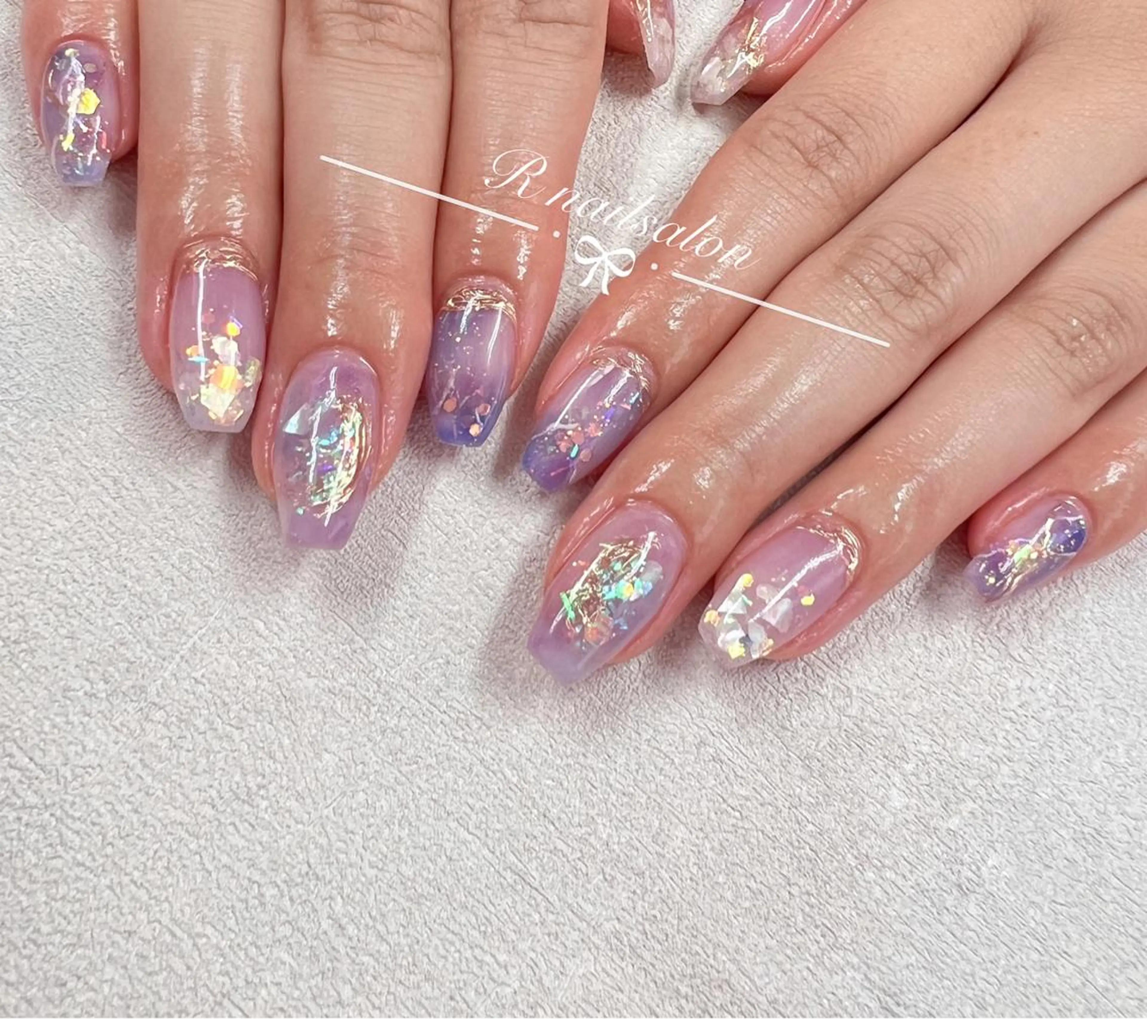 セミロング ハンドネイル R NAILSALONのネイルデザイン