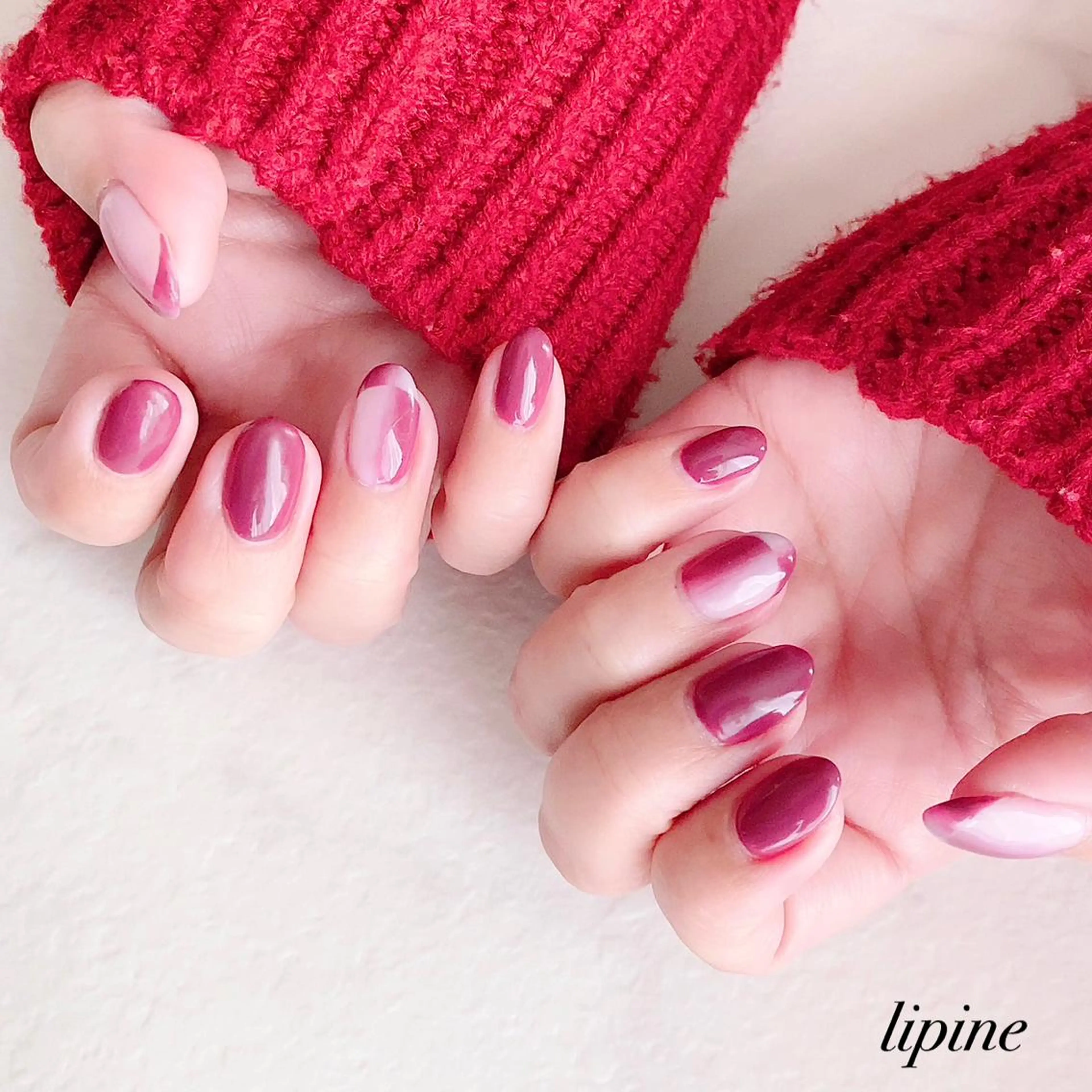 ネイル フレンチネイル オンブレフレンチ ネイルサロン lipineのネイルデザイン