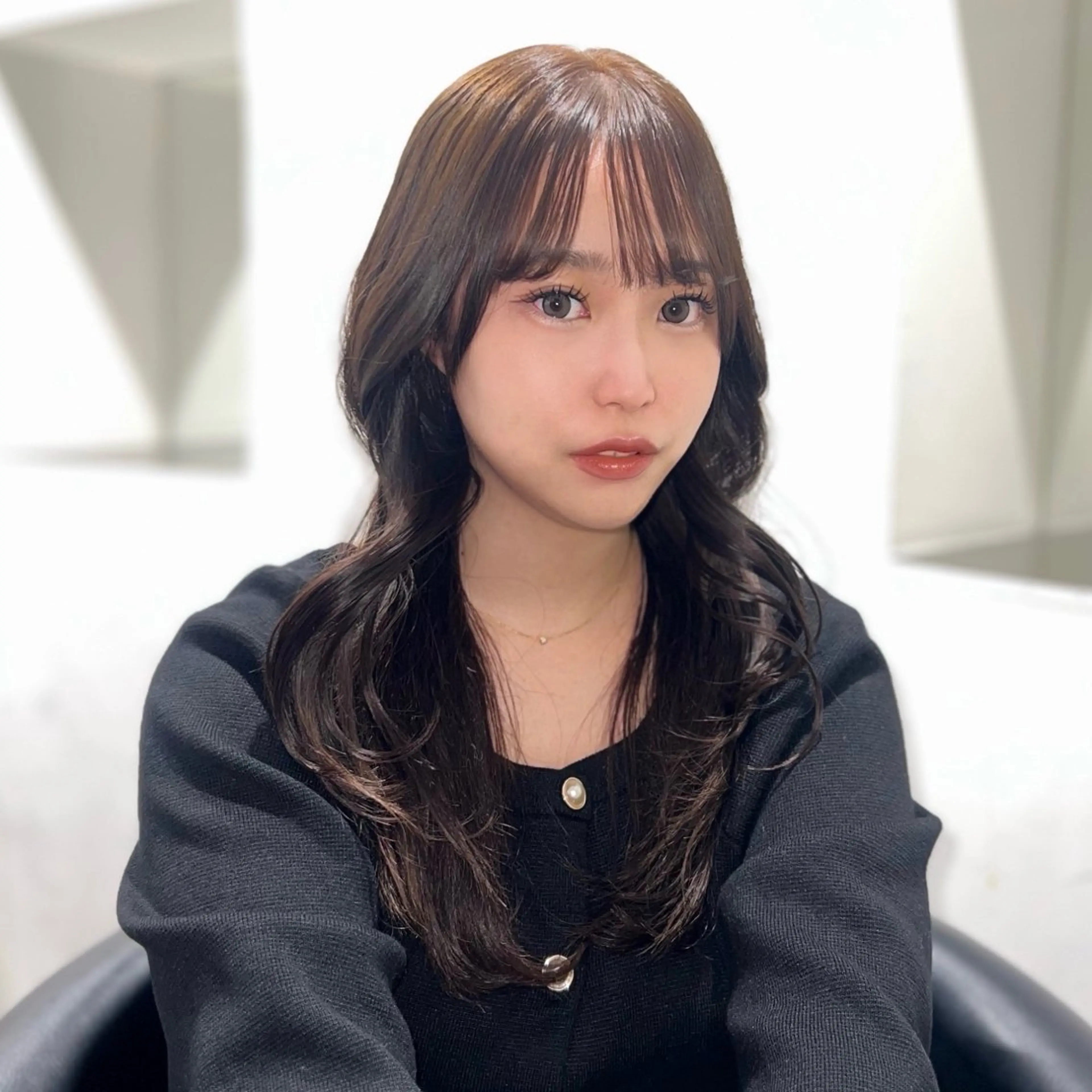 ロング カラー ベージュカラー ブリーチ ブラウンカラー ブリーチなしカラー ヘアカラー カラーモデル募集 /鮫島 丈のヘアスタイル